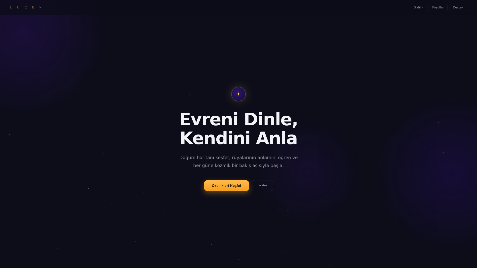 website screenshot of https://lucennapp.com/