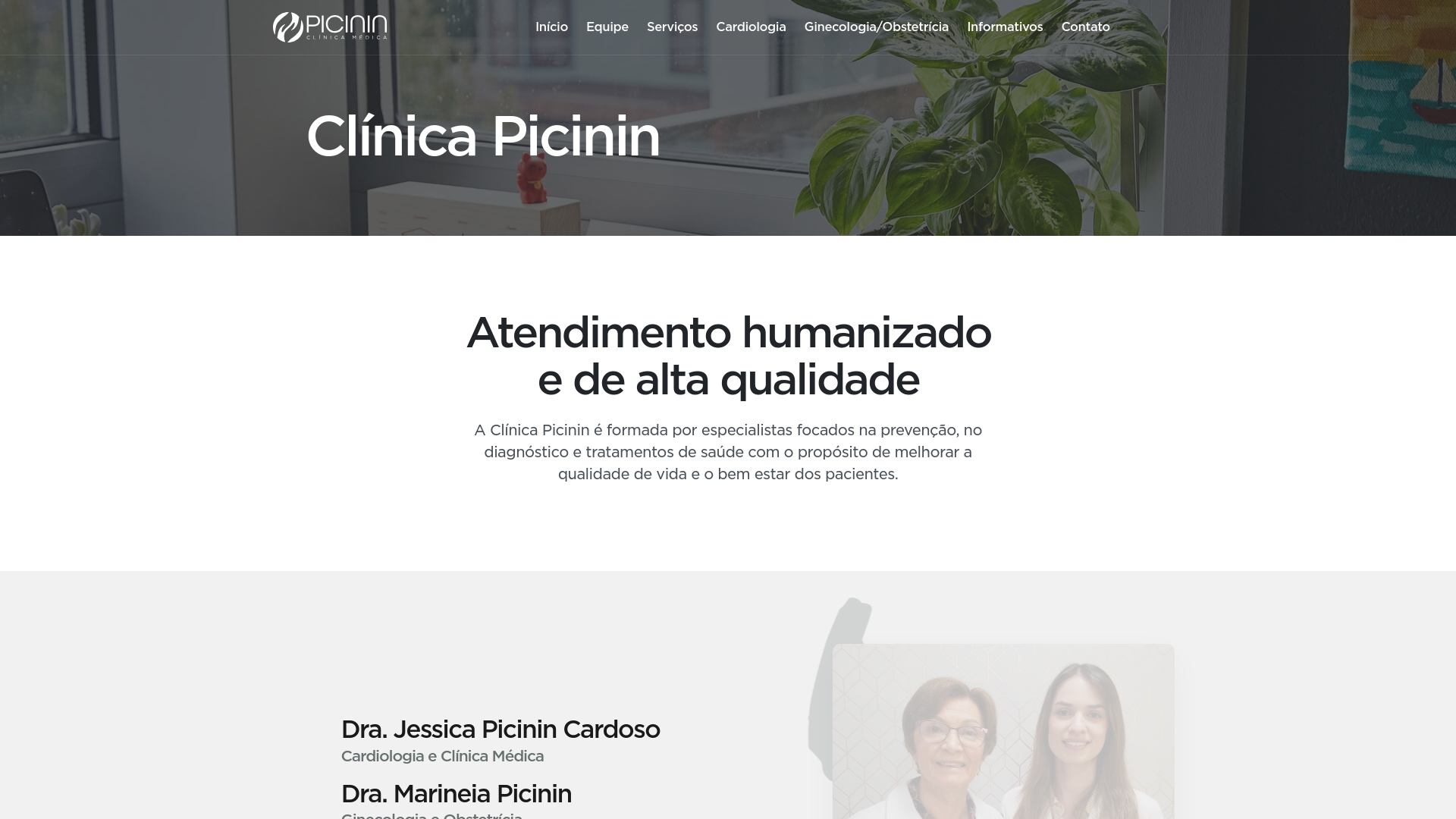 website screenshot of https://clinicapicinin.pages.dev/