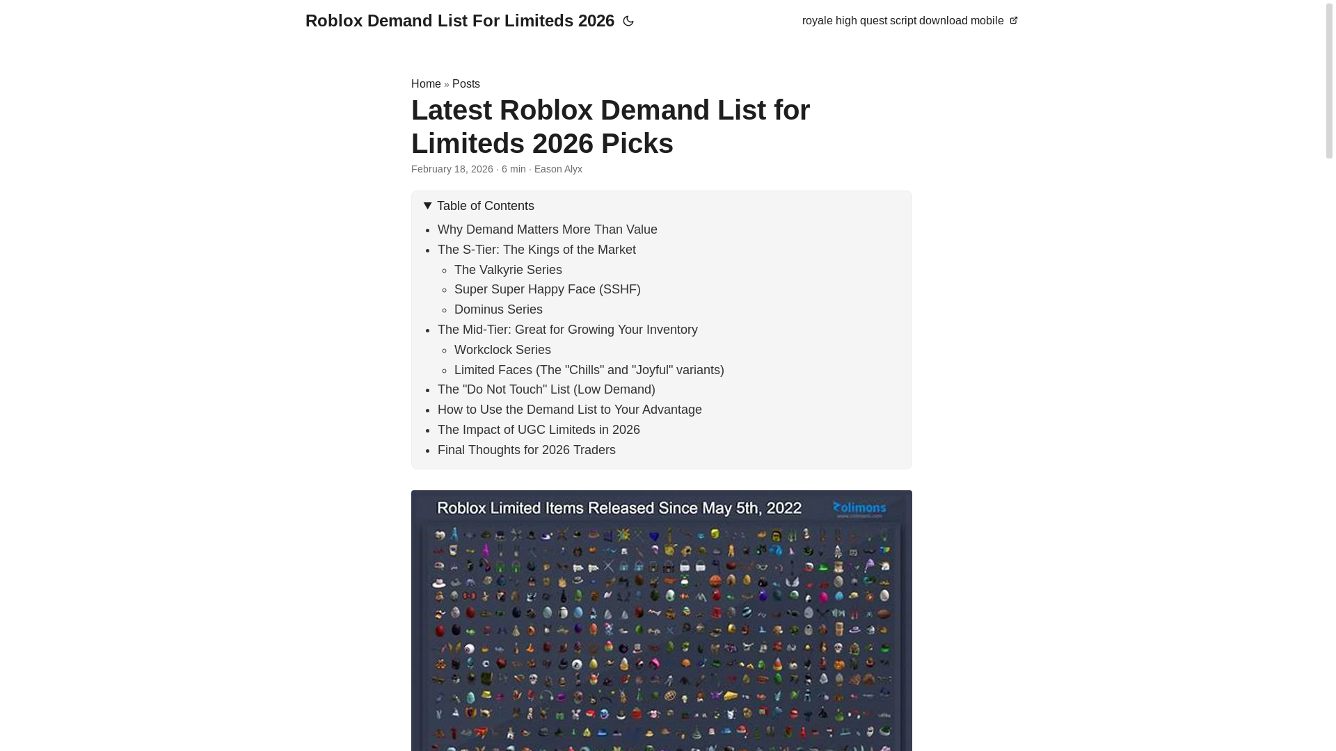 website screenshot of https://roblox-demand-list-for-limiteds-2026.pages.dev/