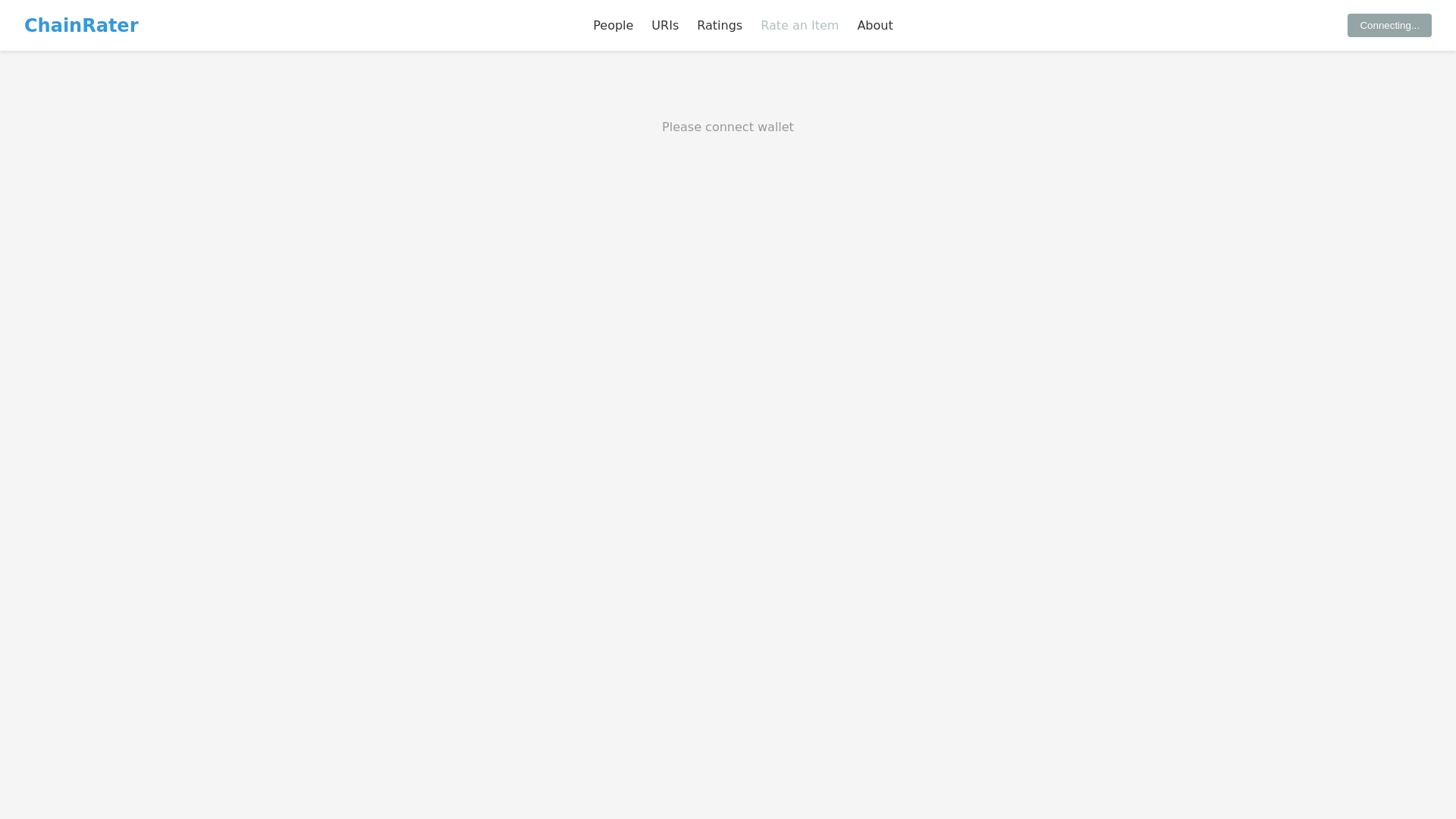 website screenshot of https://chainrater.pages.dev/