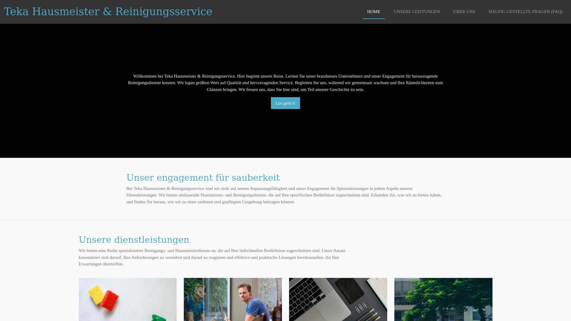 website screenshot of https://tekaservice.de/
