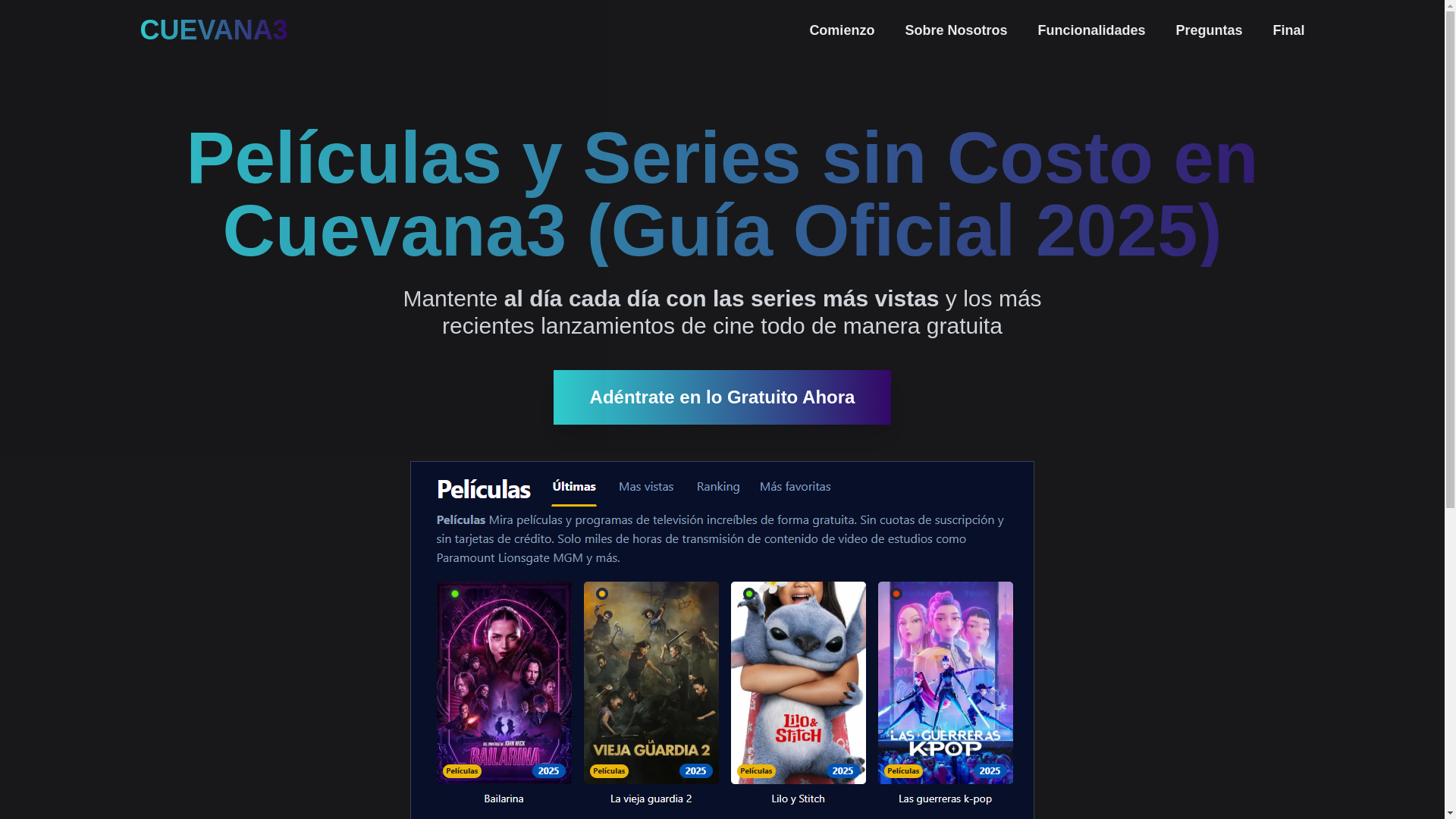 website screenshot of https://cuevana3-z1uu.pages.dev/