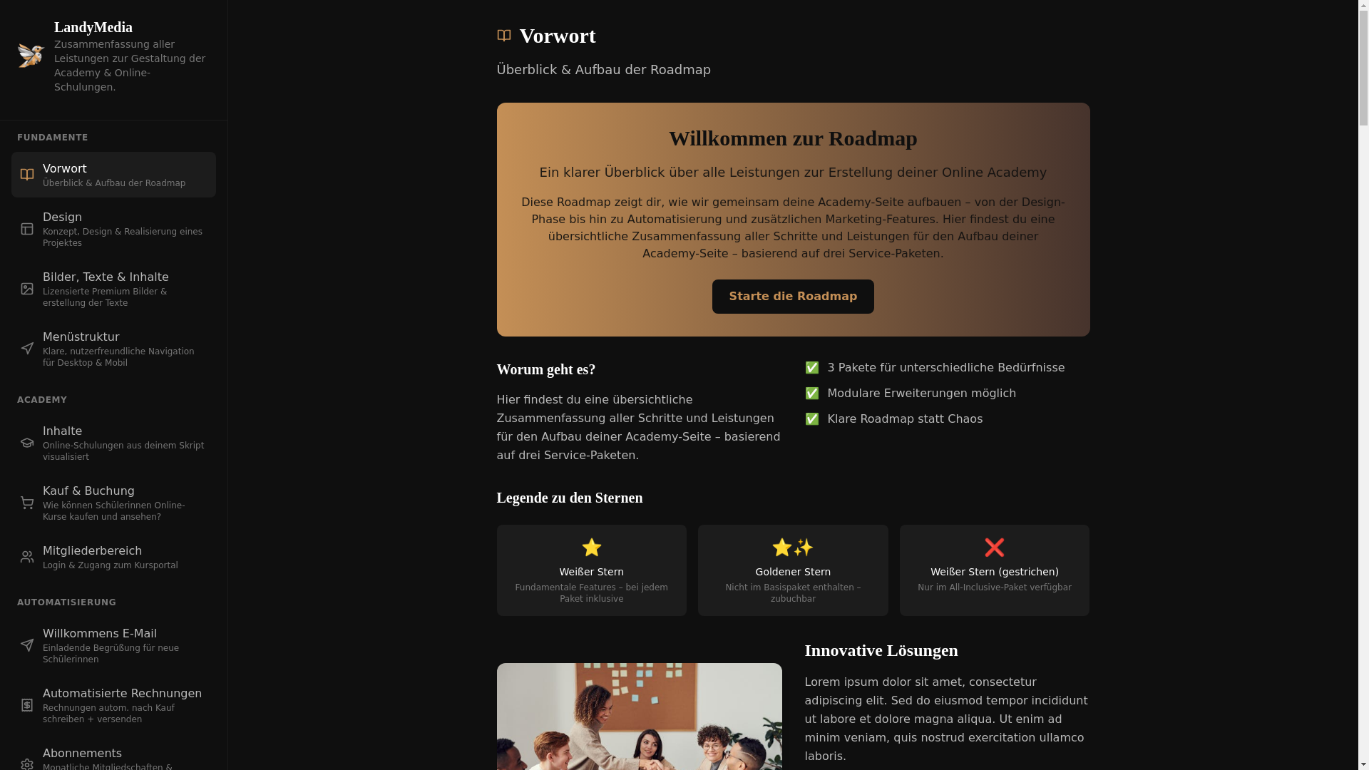 website screenshot of https://landymedia.beauty/