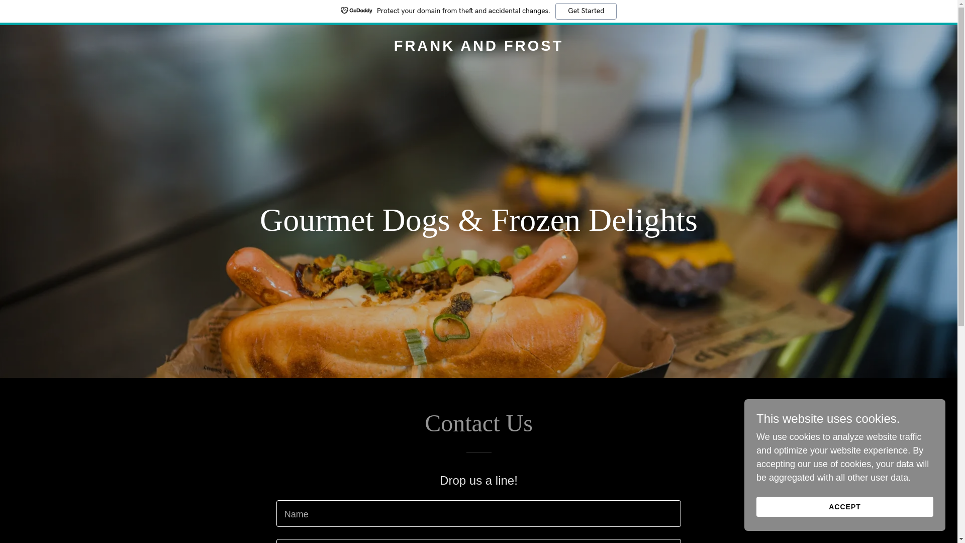 website screenshot of https://frankandfrost.com/