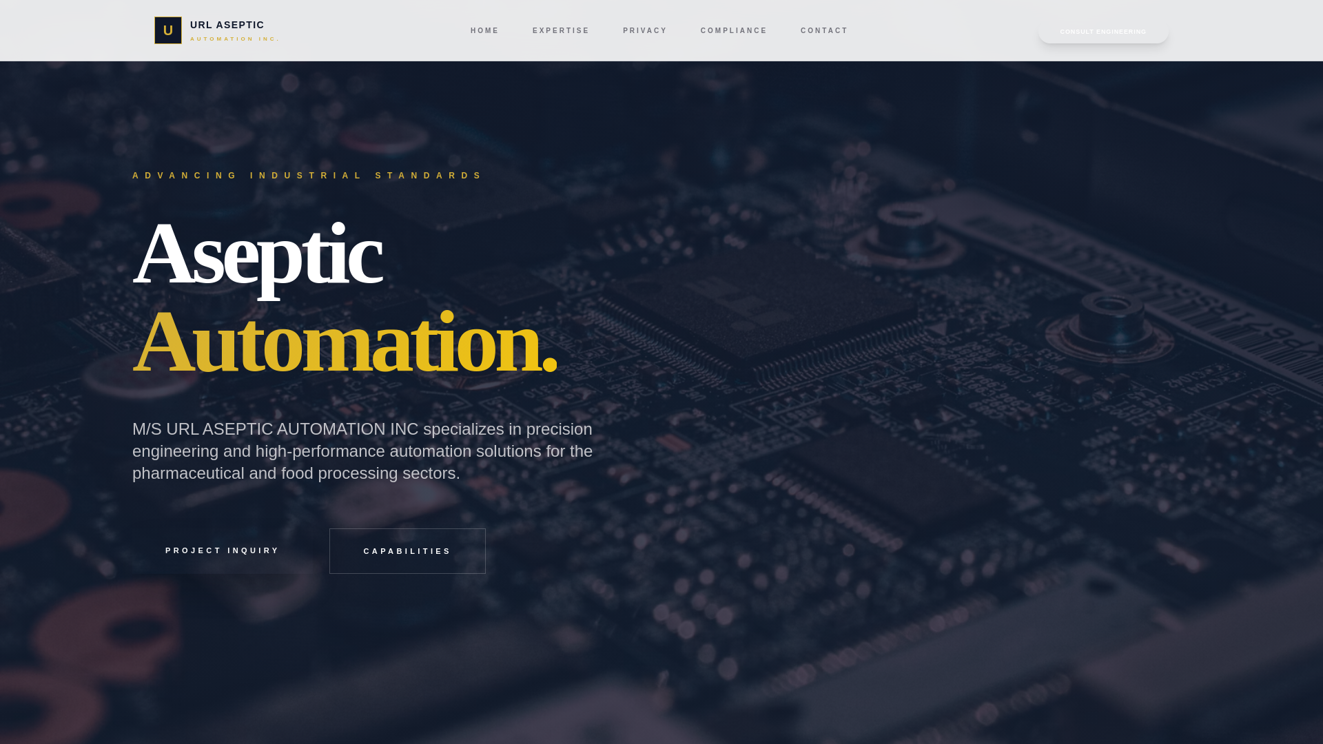 website screenshot of https://urlasepticautomation.shop/