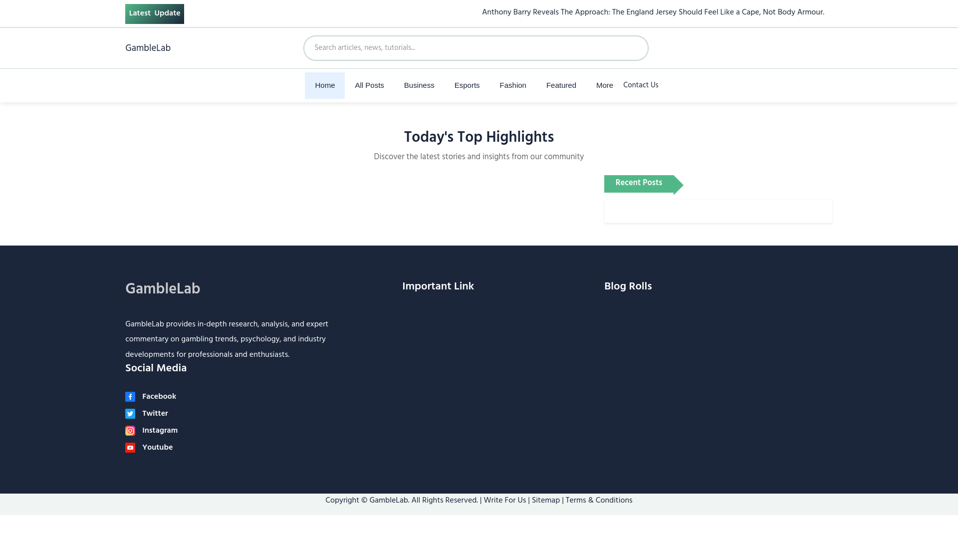 website screenshot of https://gamblelab.nl/