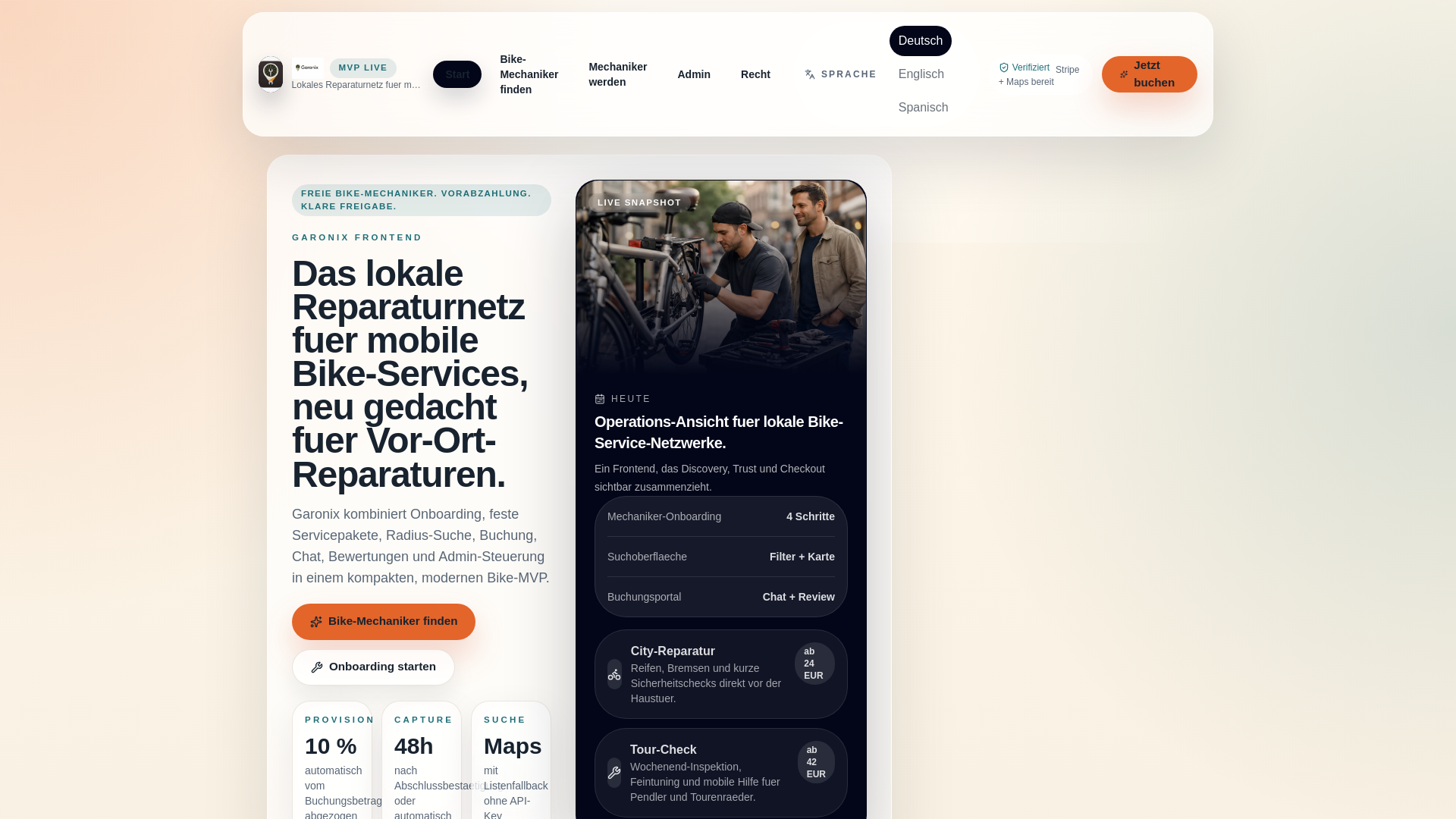 website screenshot of https://garonix.pages.dev/