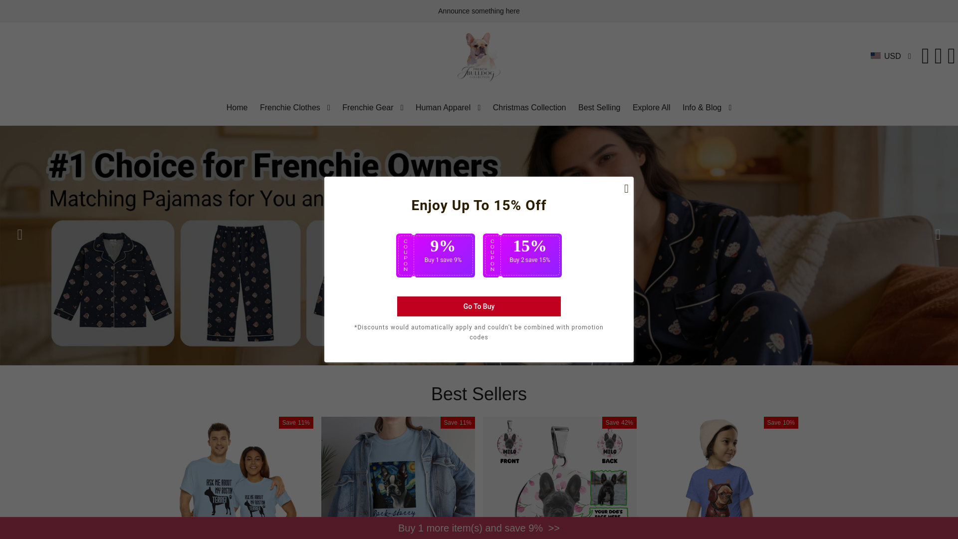 website screenshot of https://frenchiekit.com/