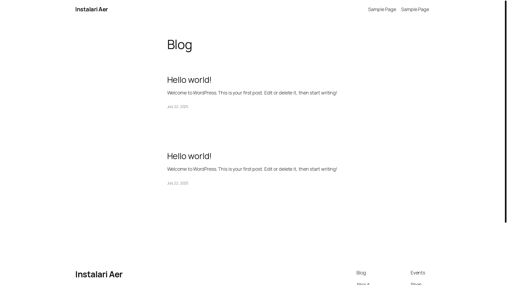 website screenshot of https://instalari-aer.ro/