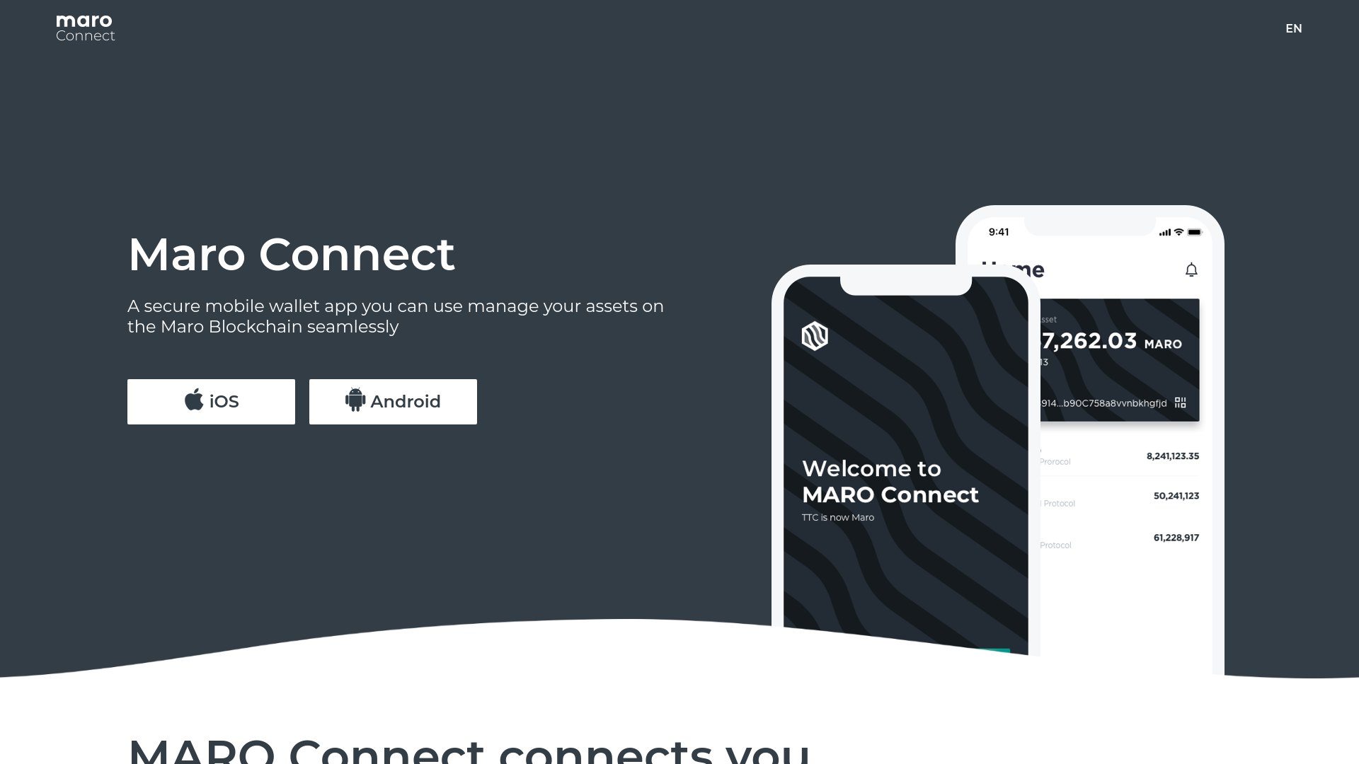 website screenshot of https://maro-connect.pages.dev/