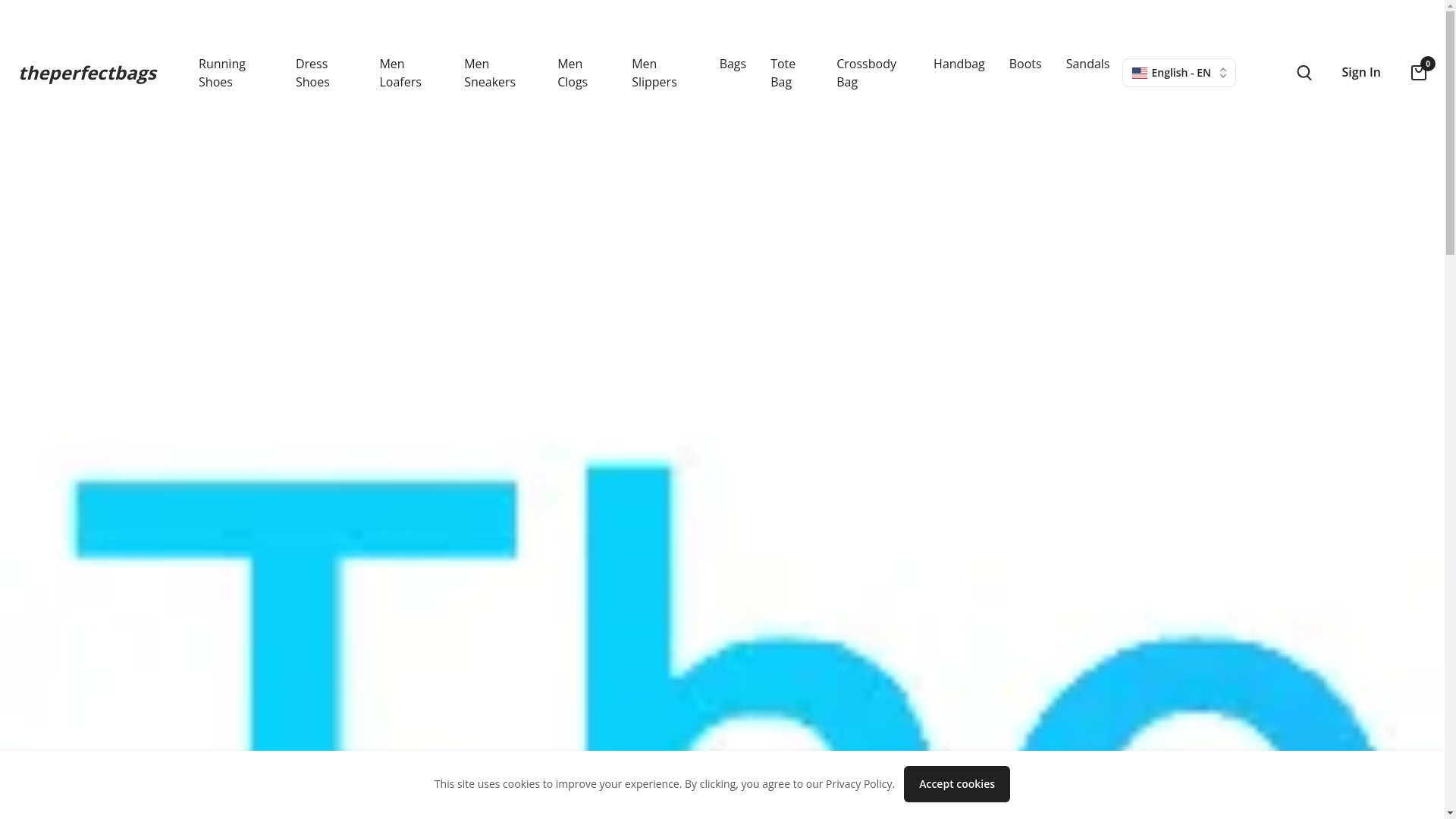 website screenshot of https://theperfectbags.shop/