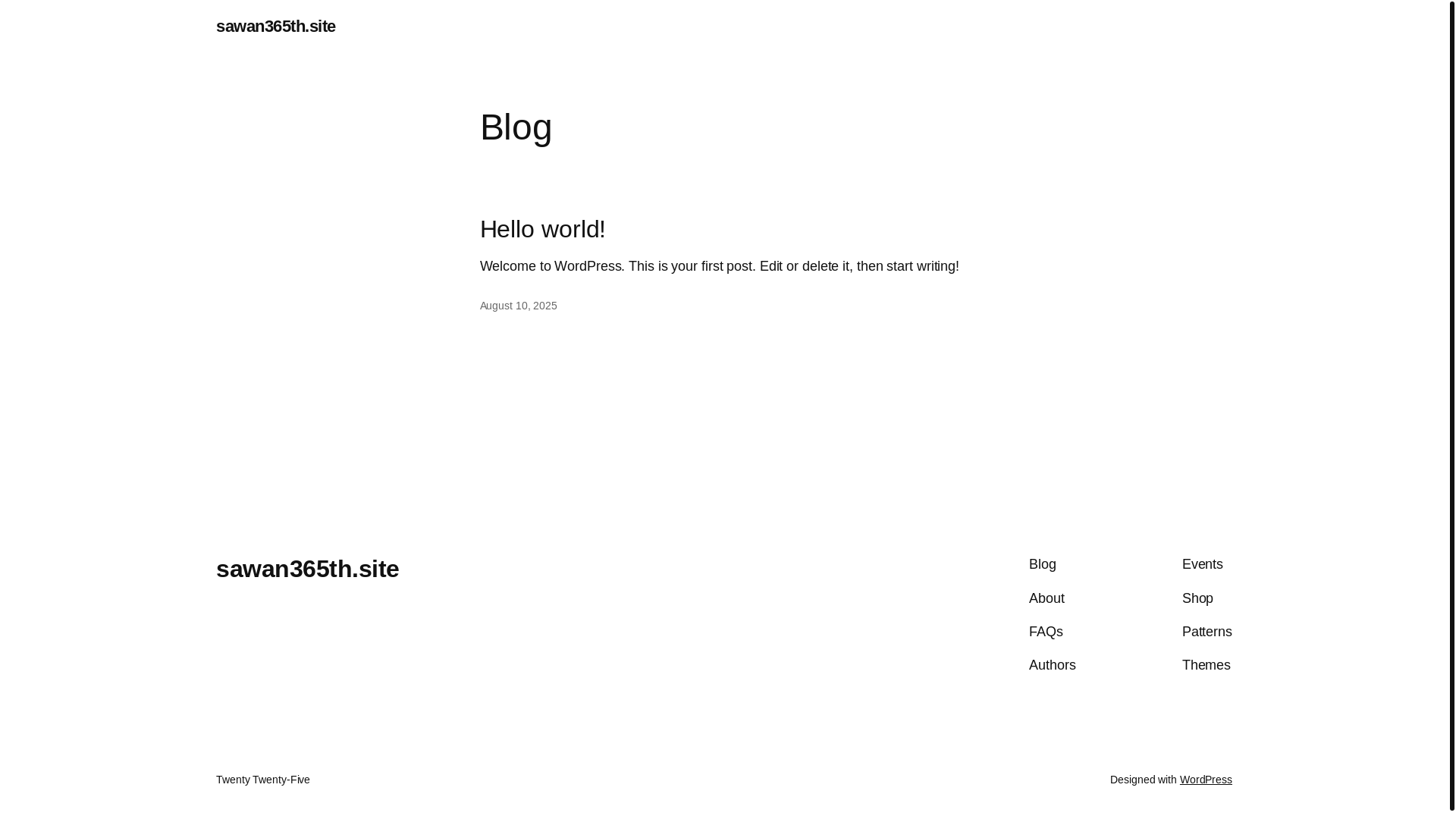 website screenshot of https://sawan365th.site/