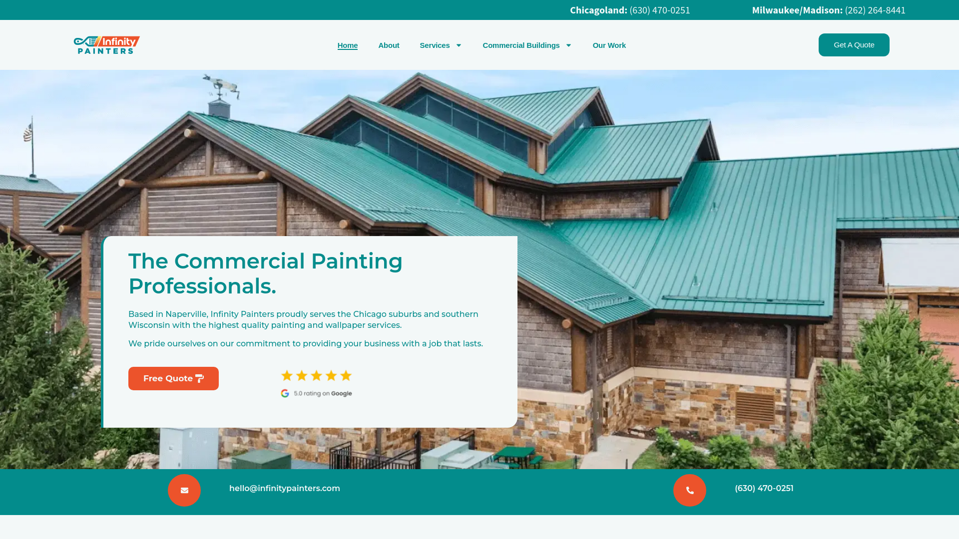 website screenshot of https://infinitypainterscraft.info/