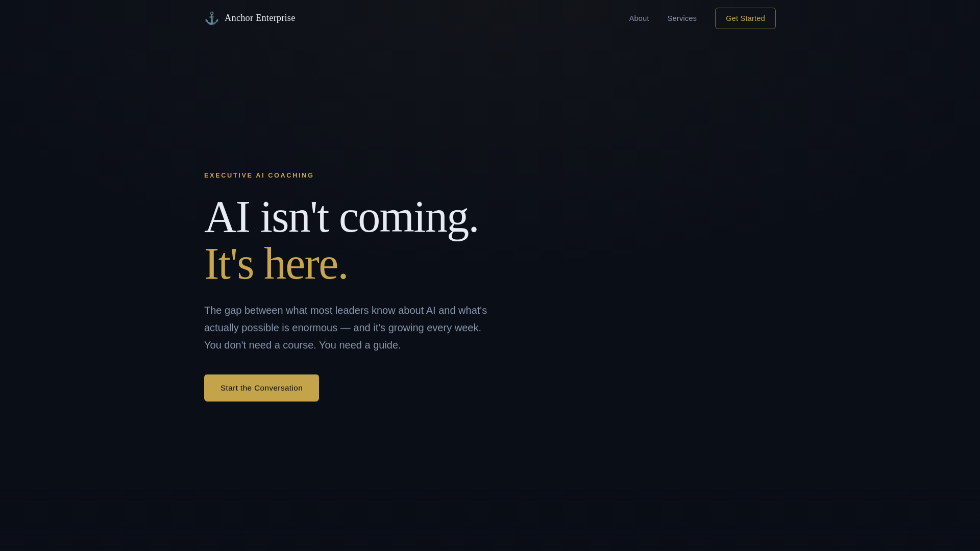 website screenshot of https://anchor-enterprise.pages.dev/