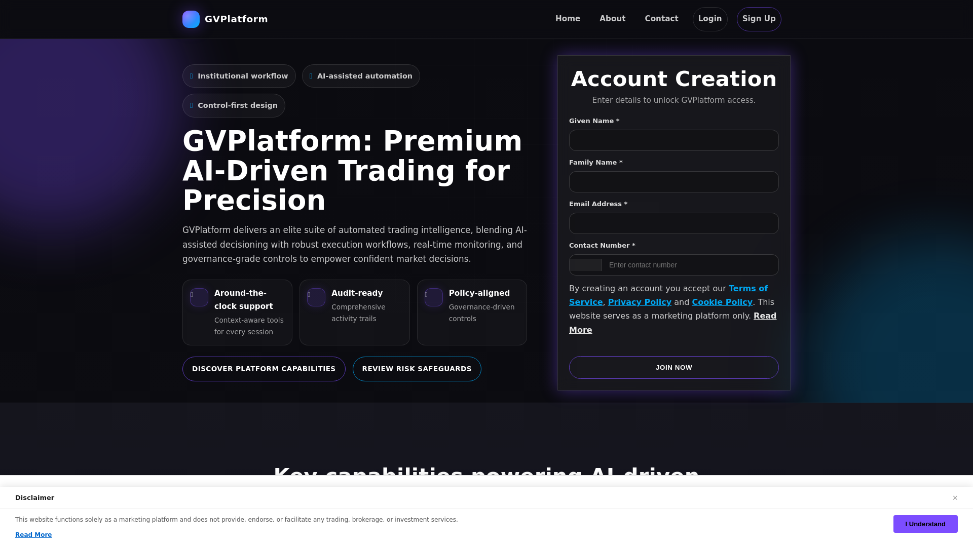 website screenshot of https://gvplatform-pro.pages.dev/