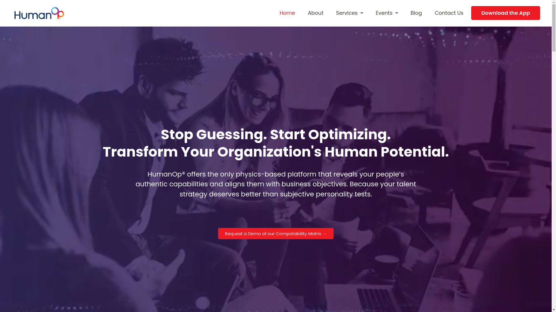 website screenshot of https://humanopapp.com/