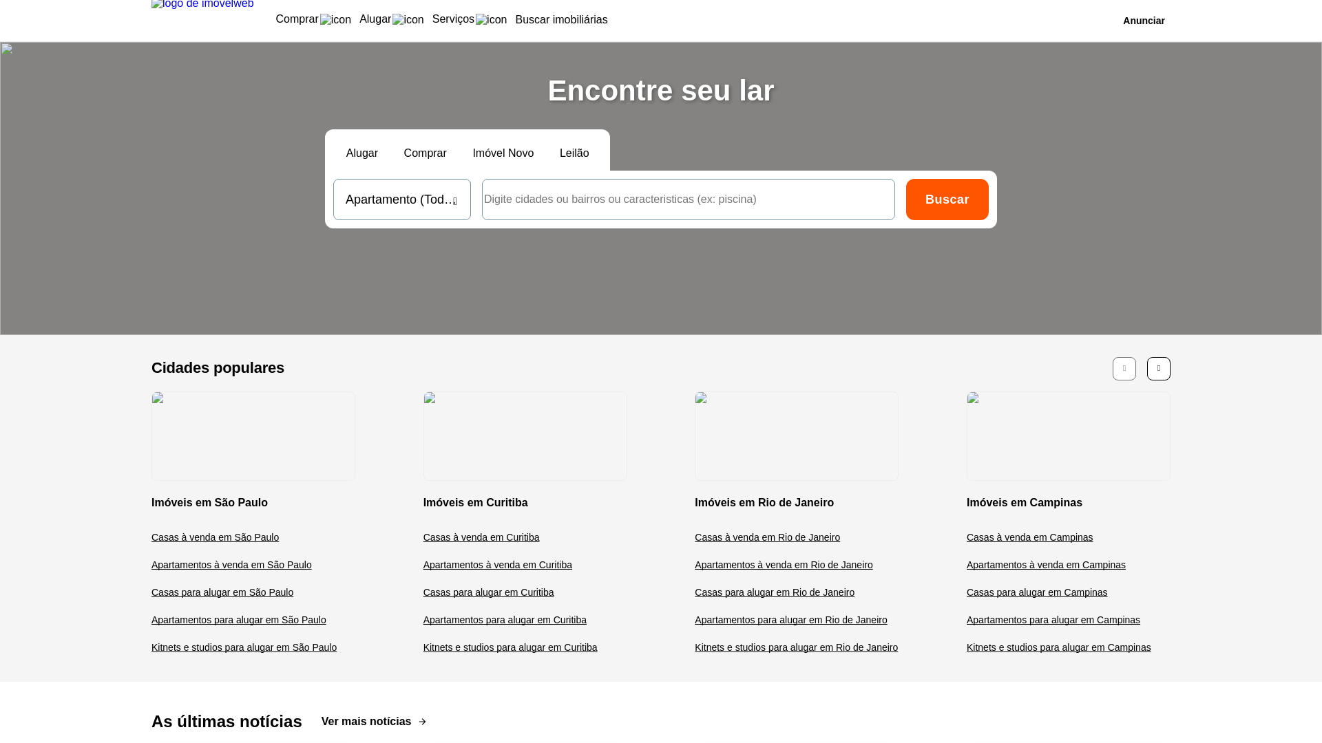 website screenshot of https://www.imovelweb.com.br