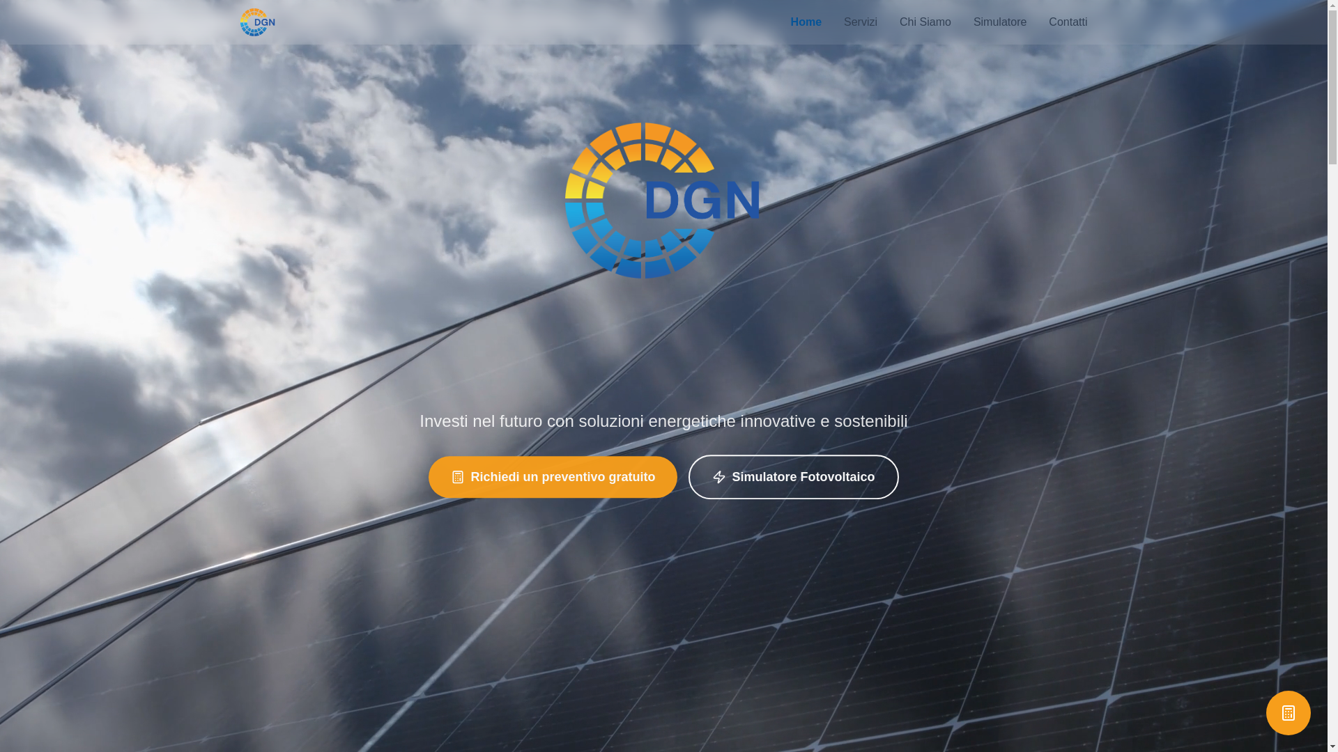 website screenshot of https://dgnelectric.it/