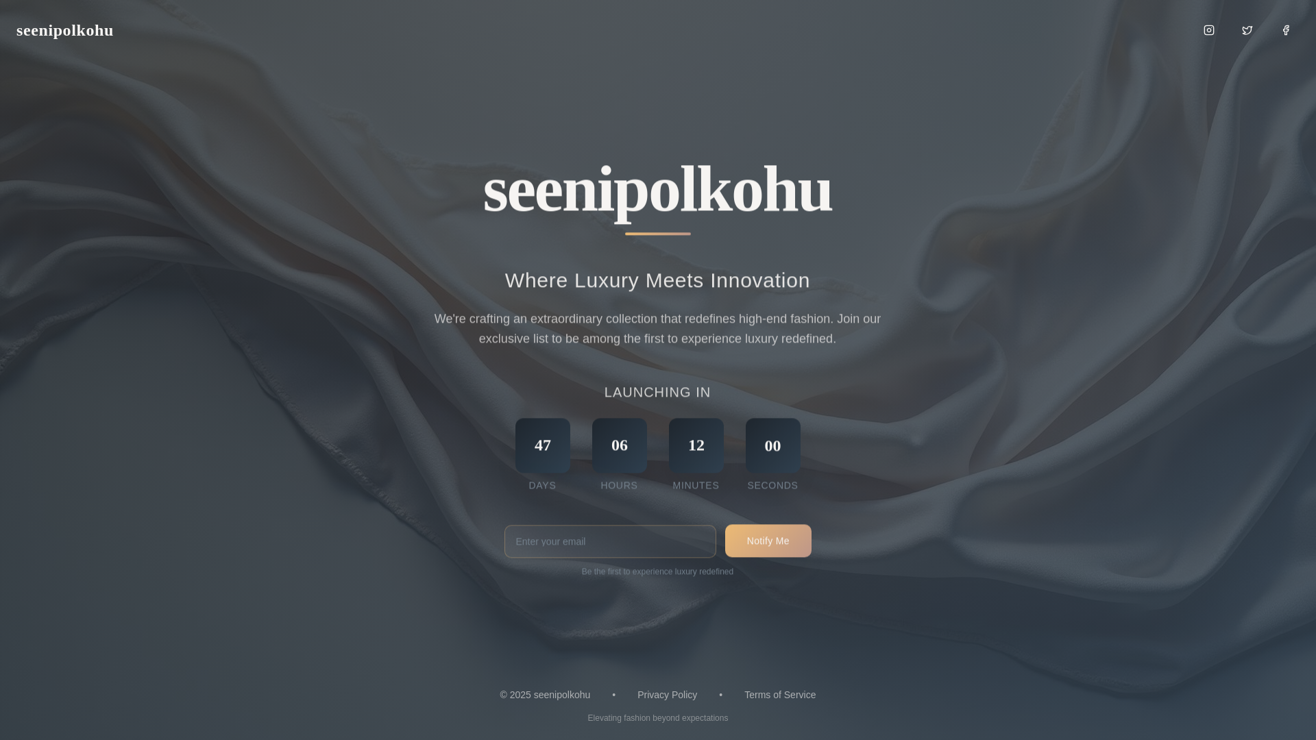 website screenshot of https://seenipolkohu-comming-zoon.pages.dev/