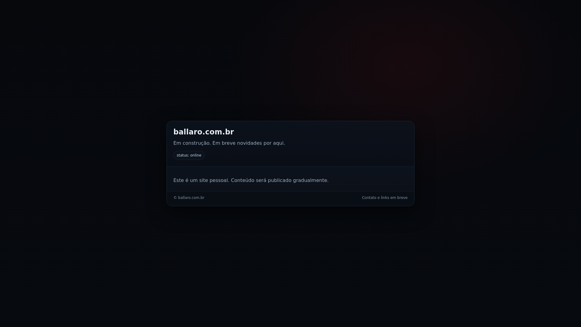 website screenshot of https://ballaro.com.br/