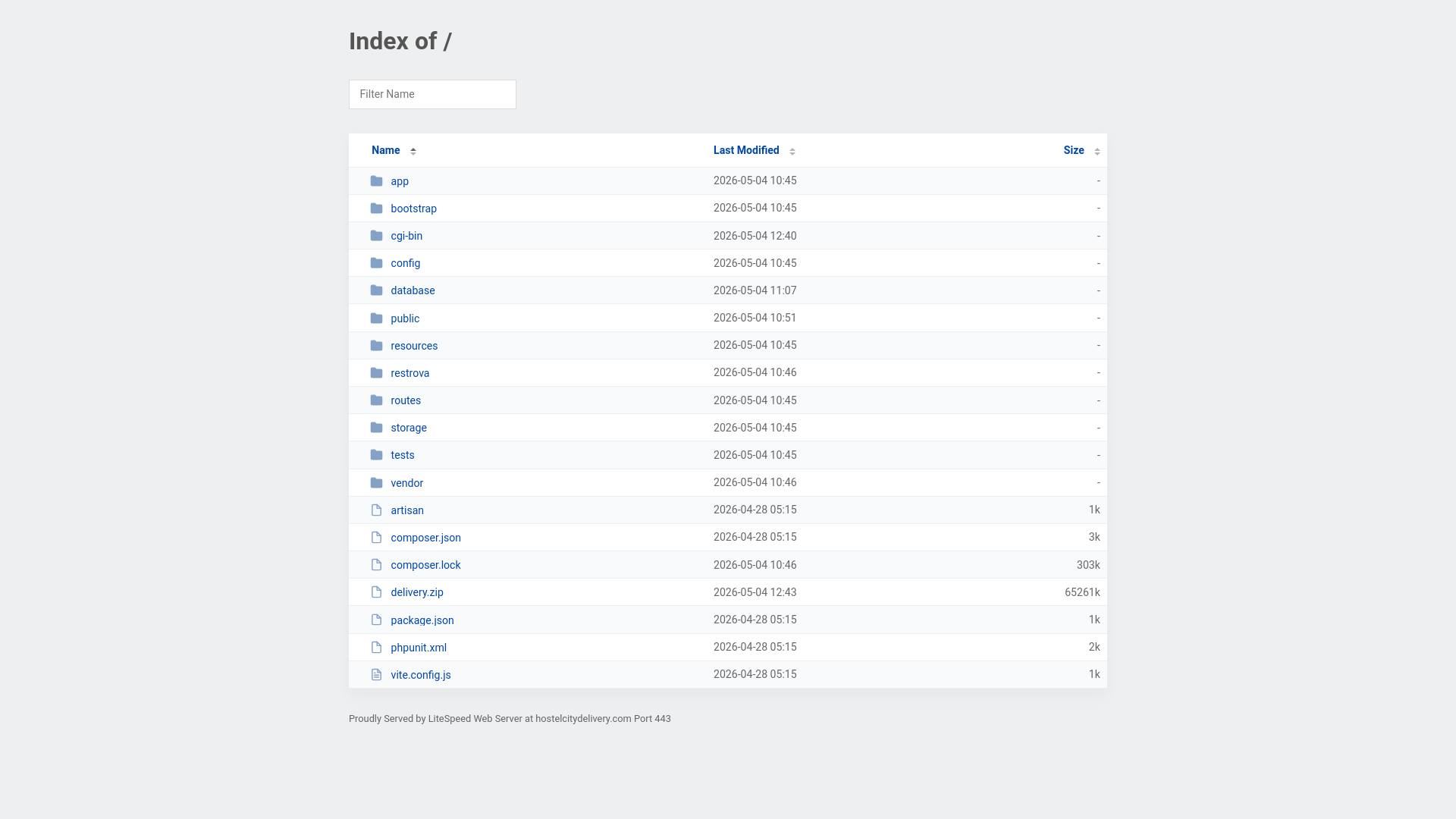 website screenshot of https://hostelcitydelivery.com/