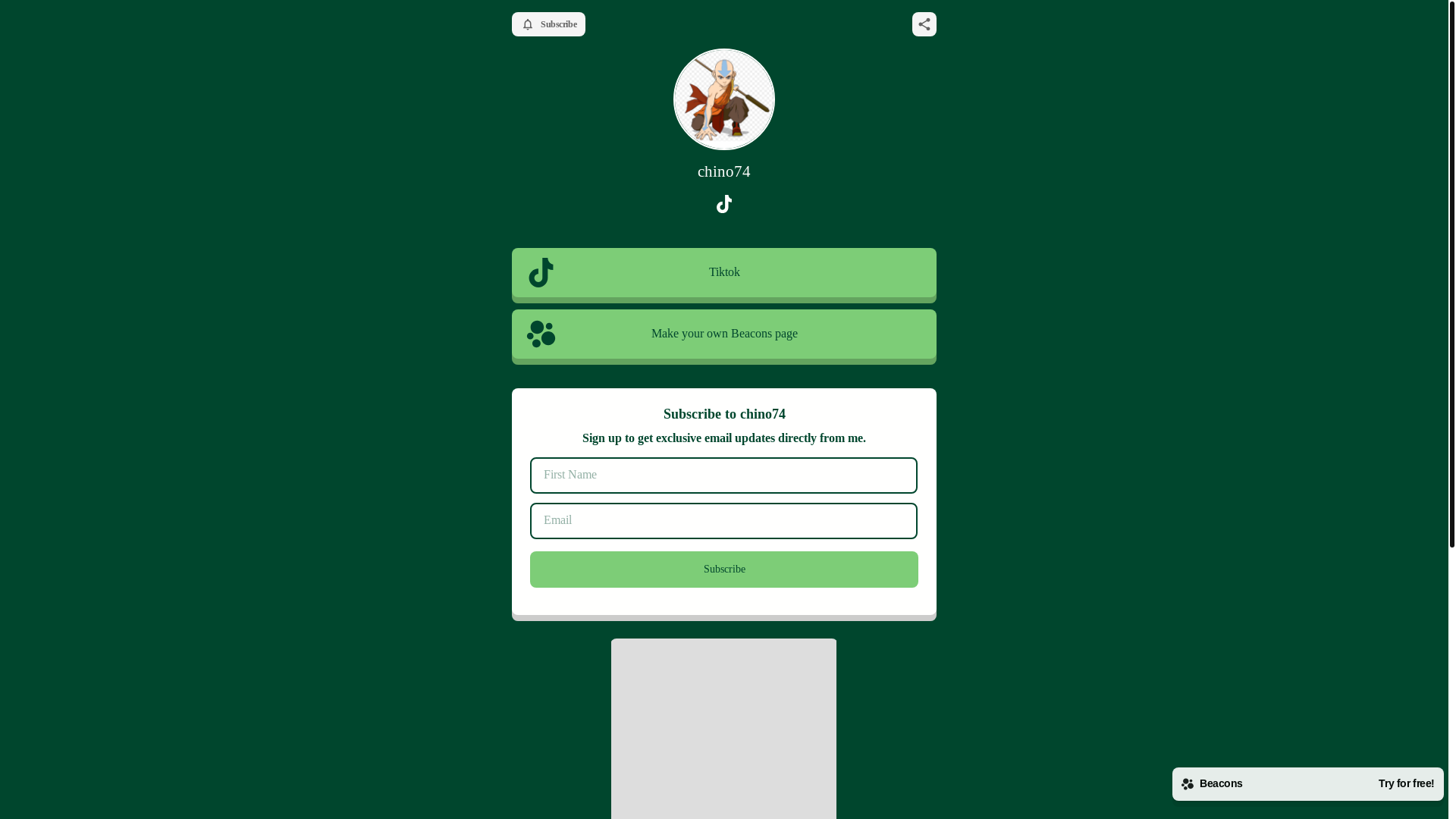 website screenshot of https://chino74.com/
