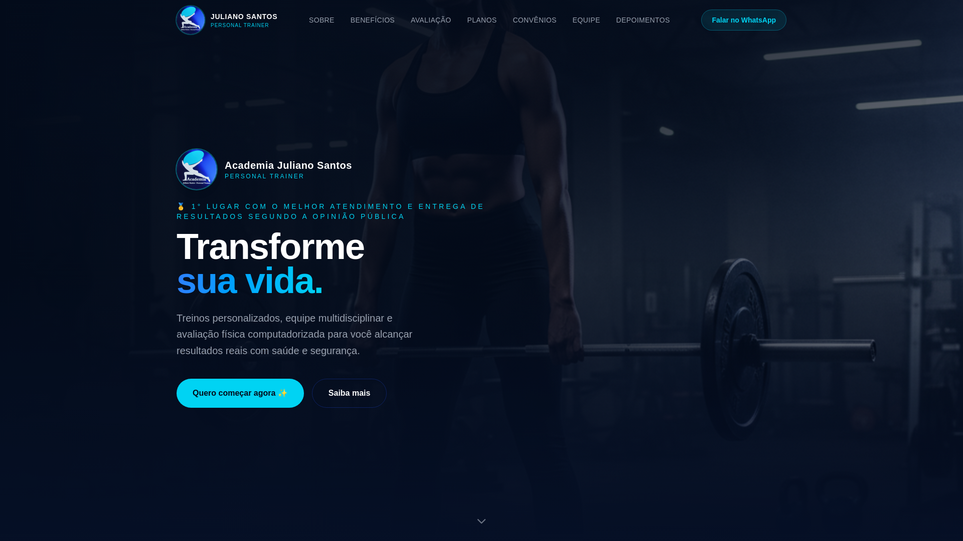 website screenshot of https://academia-julianosantos.pages.dev/