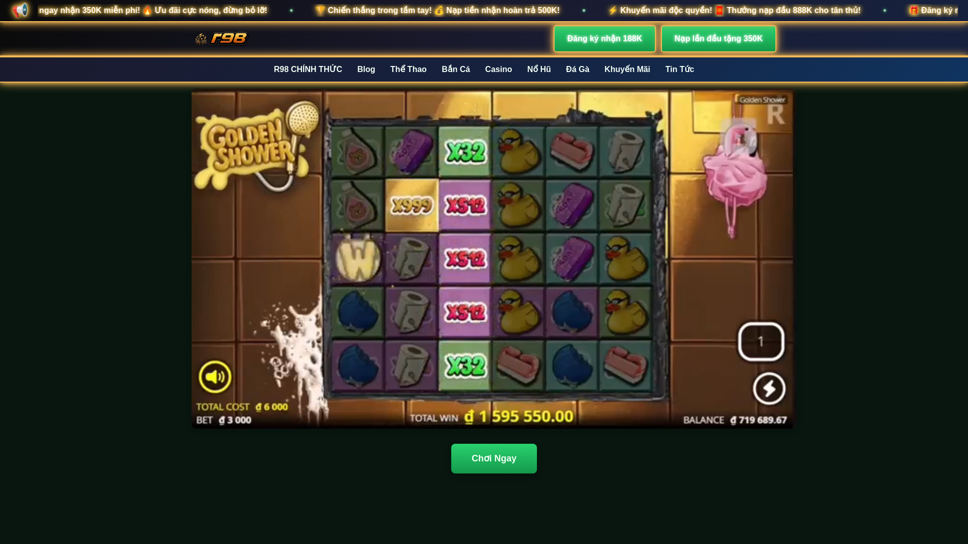 website screenshot of https://r98slot.com/