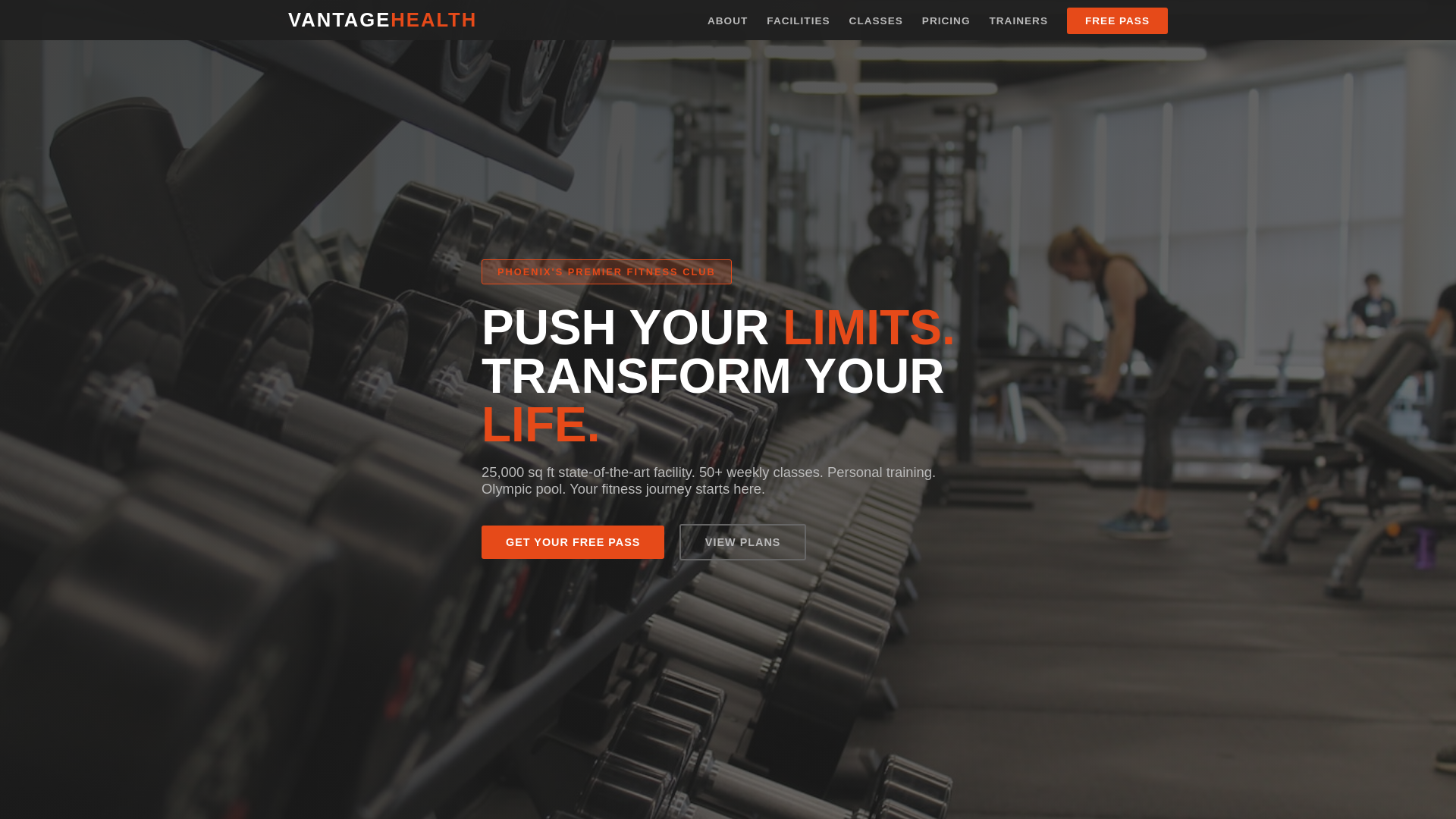 website screenshot of https://vantagehealth.pages.dev/