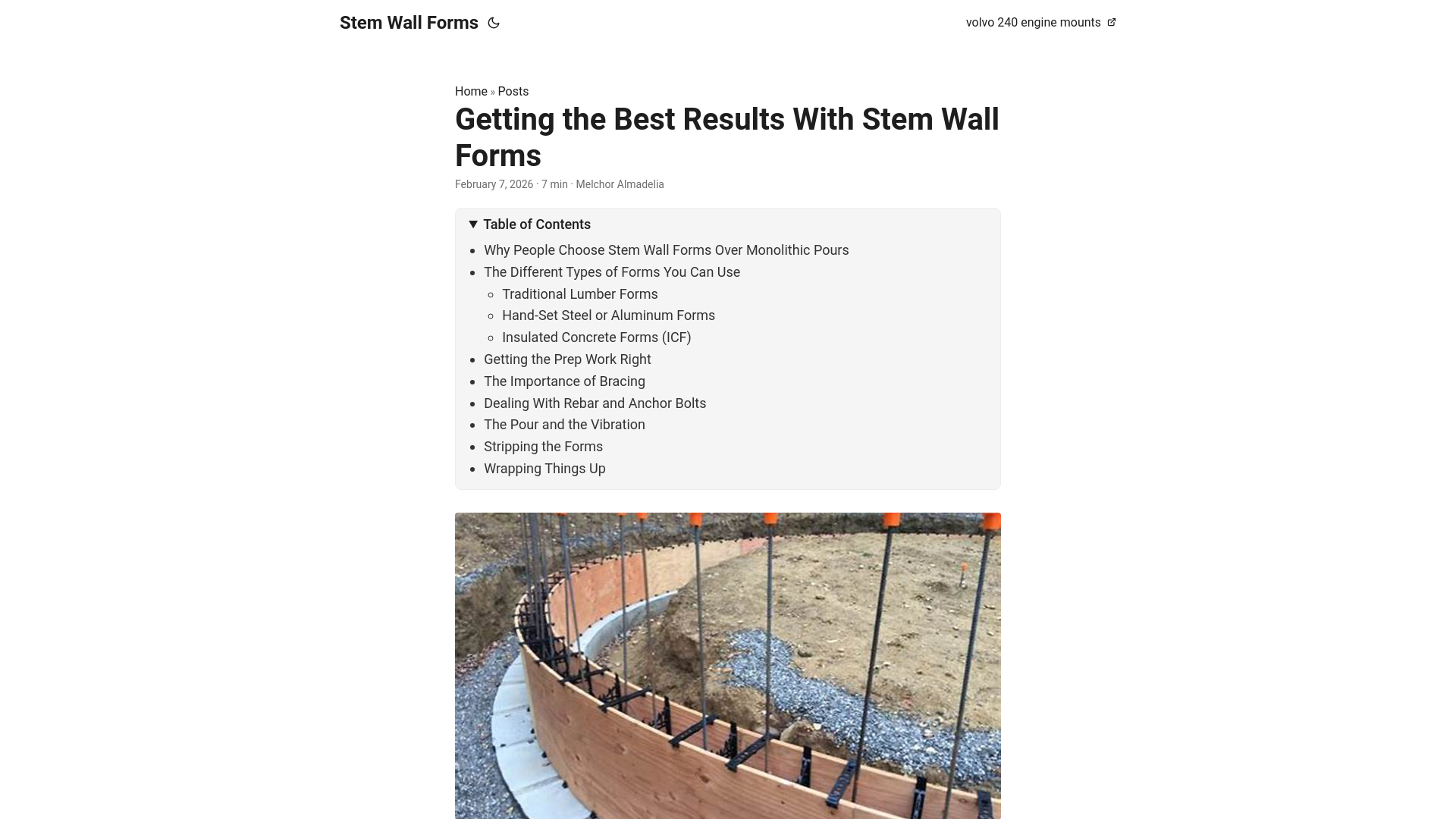 website screenshot of https://stem-wall-forms.pages.dev/