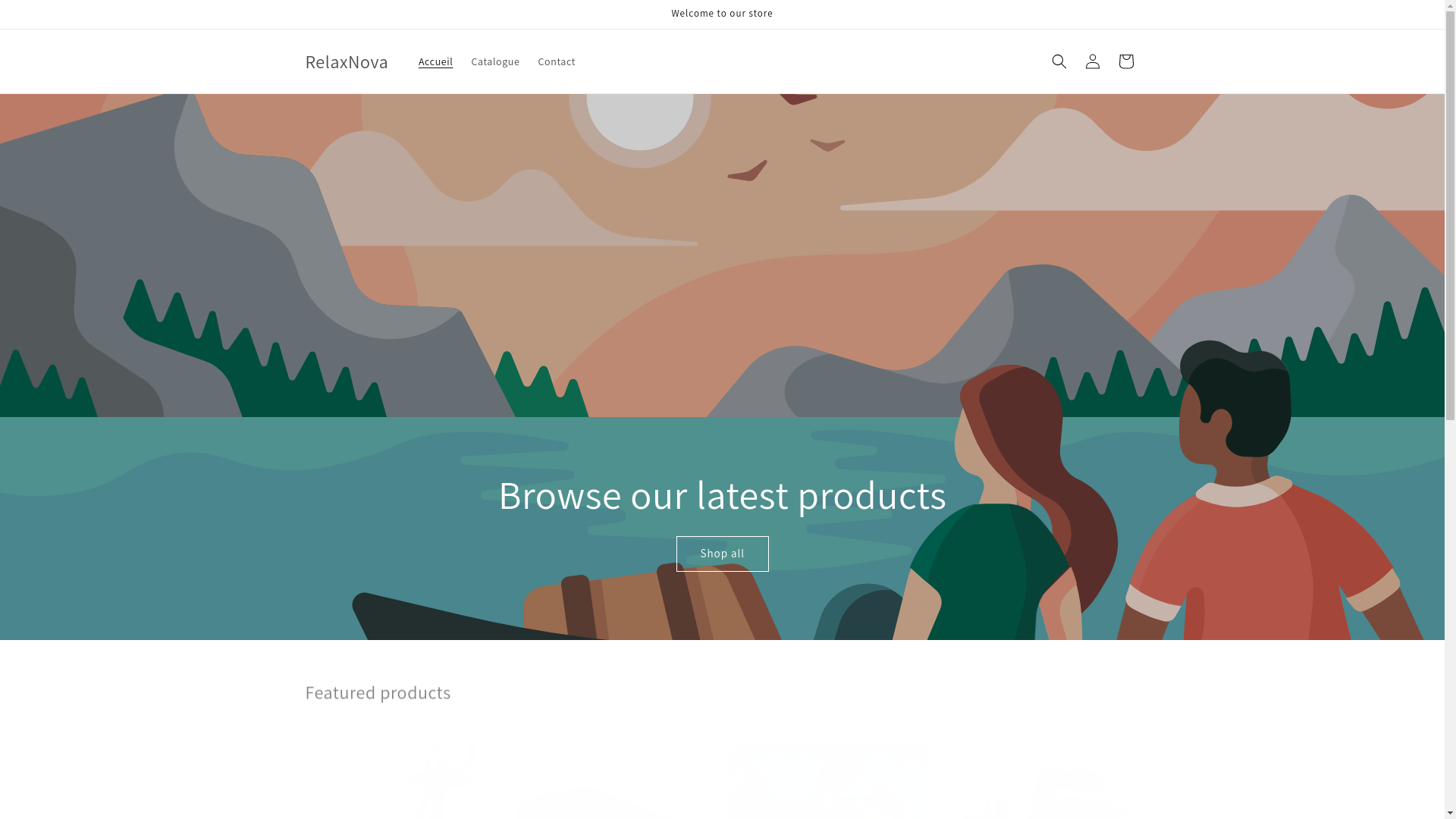 website screenshot of https://relaxnova.shop/