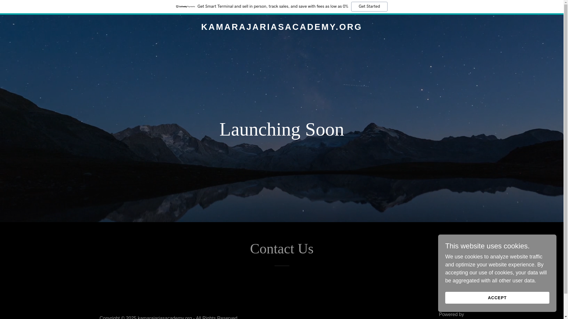 website screenshot of https://kamarajariasacademy.org/