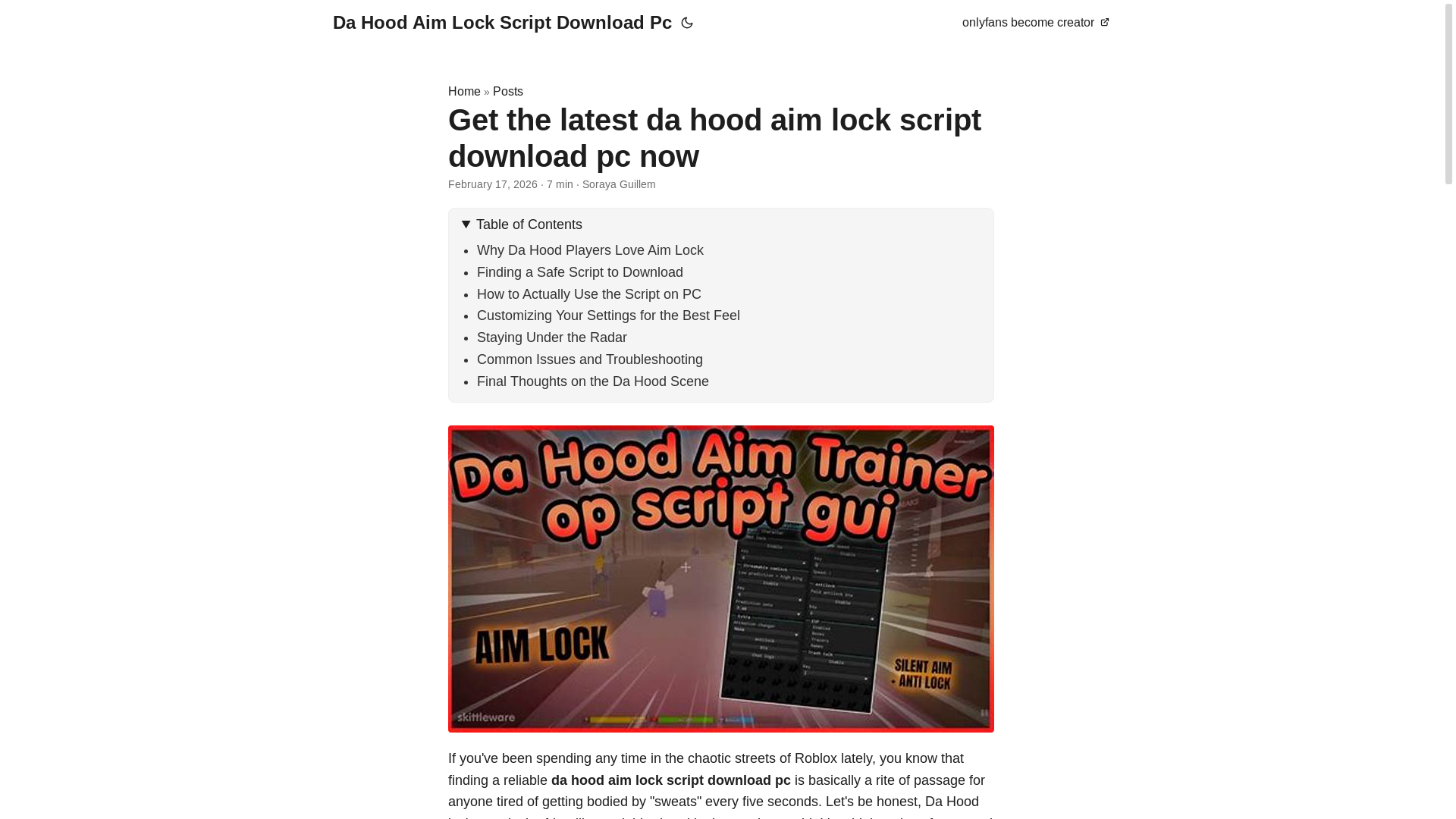 website screenshot of https://da-hood-aim-lock-script-download-pc.pages.dev/