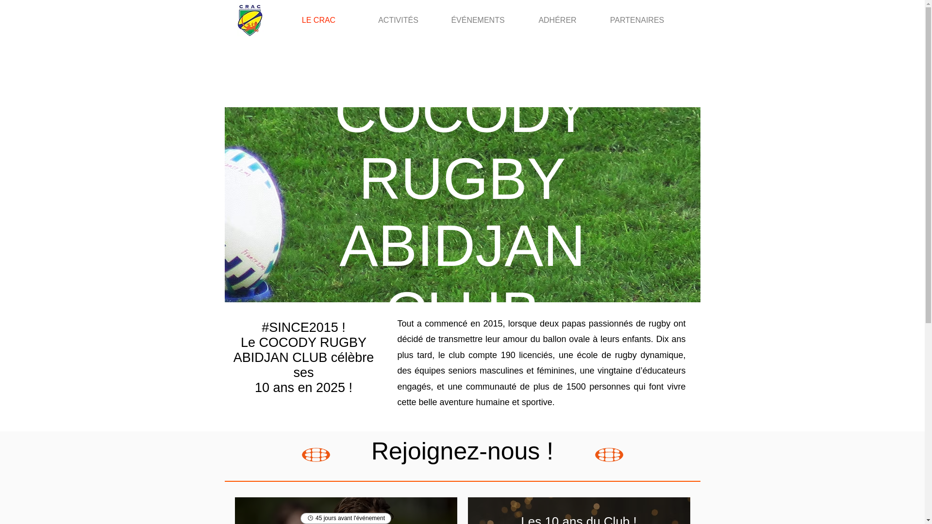 website screenshot of https://cracrugbyabidjan.com/
