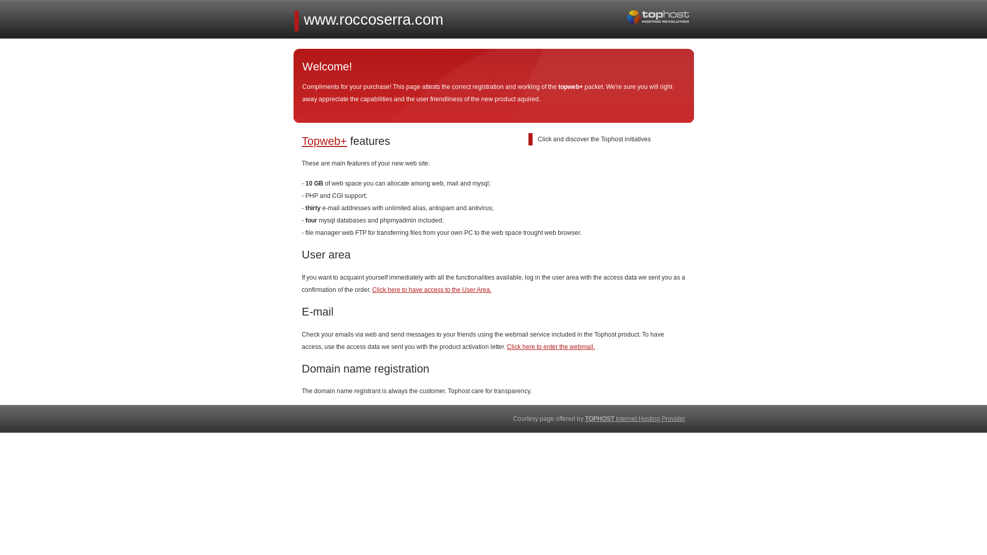 website screenshot of https://roccoserra.com/