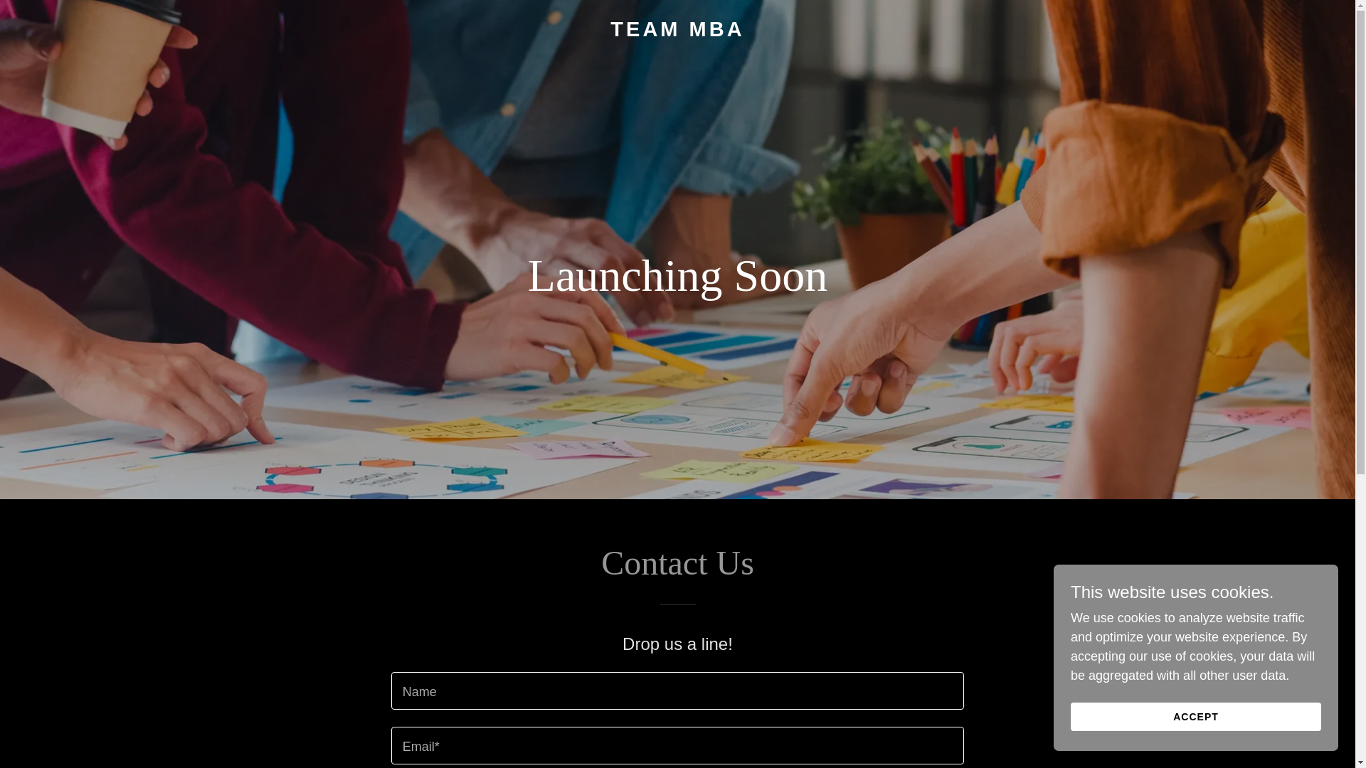 website screenshot of https://teamsmba.com/