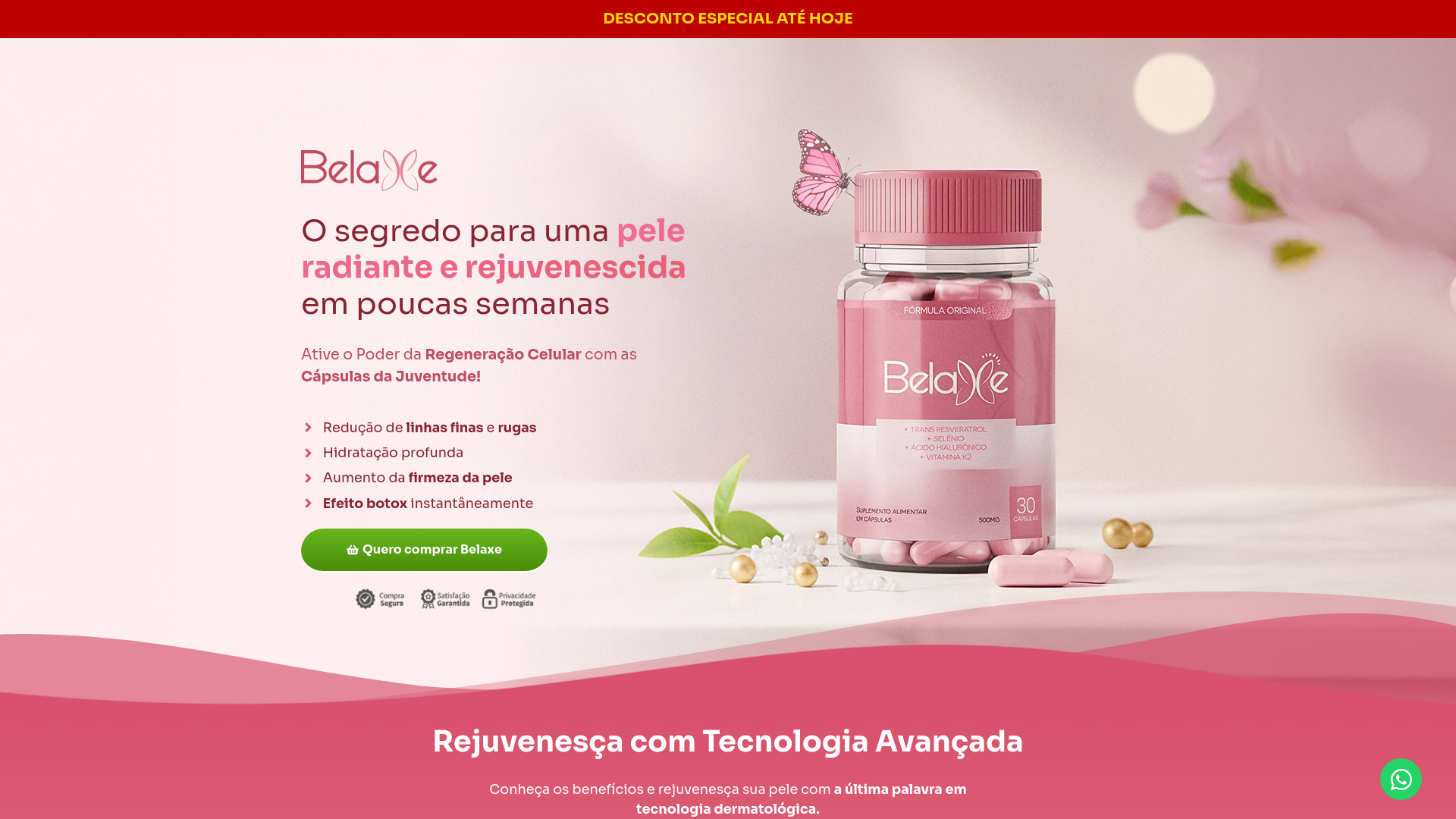 website screenshot of https://produtoshoraaagora.store/