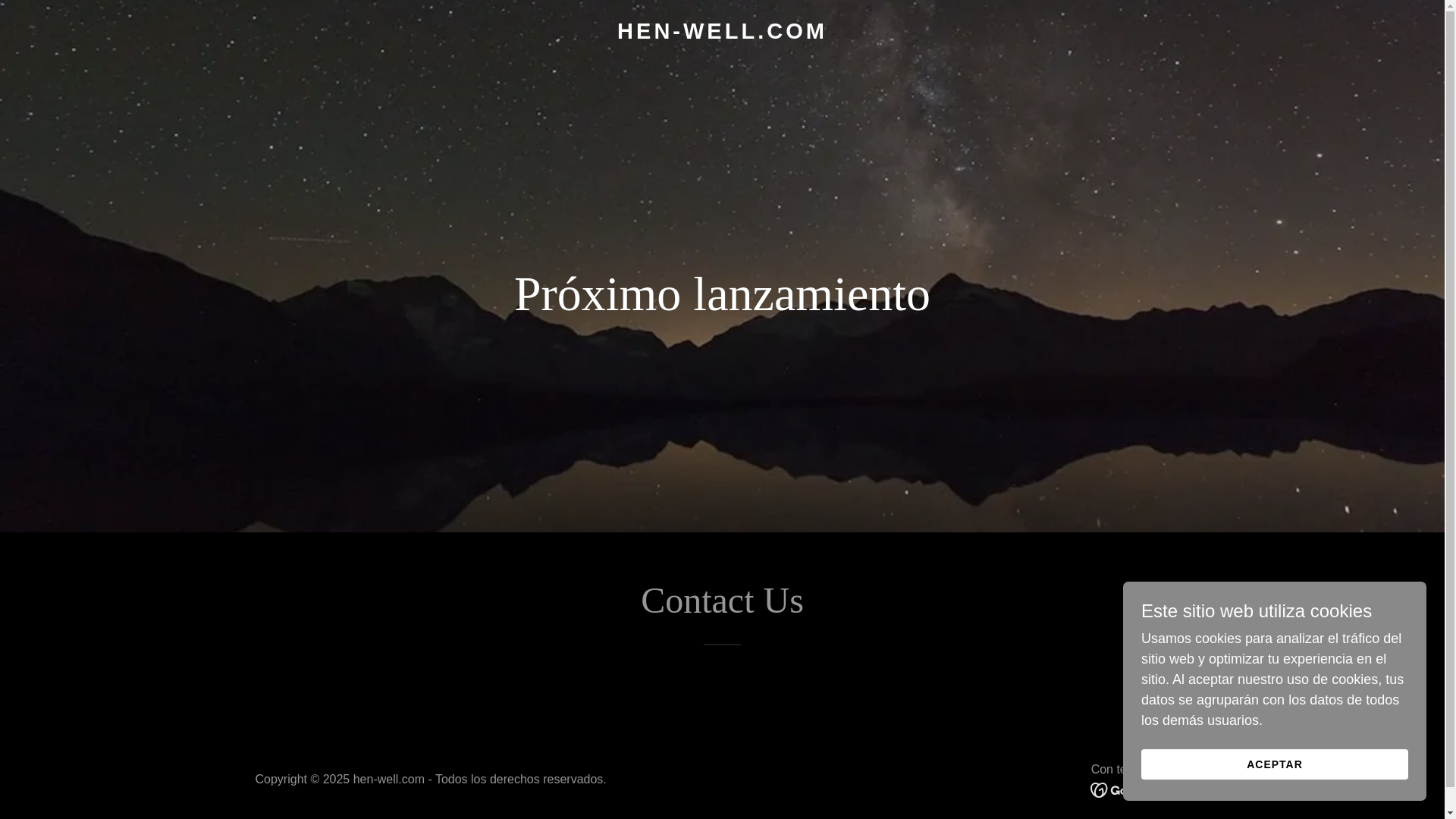 website screenshot of https://hen-well.com/