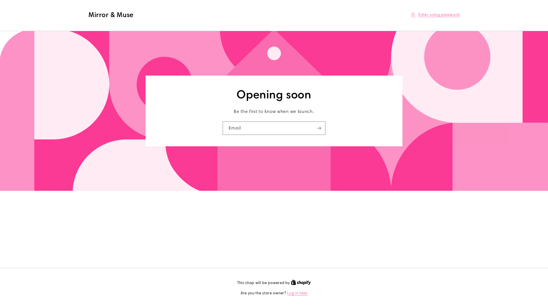 website screenshot of https://beautifulmirrorandmuse.com/