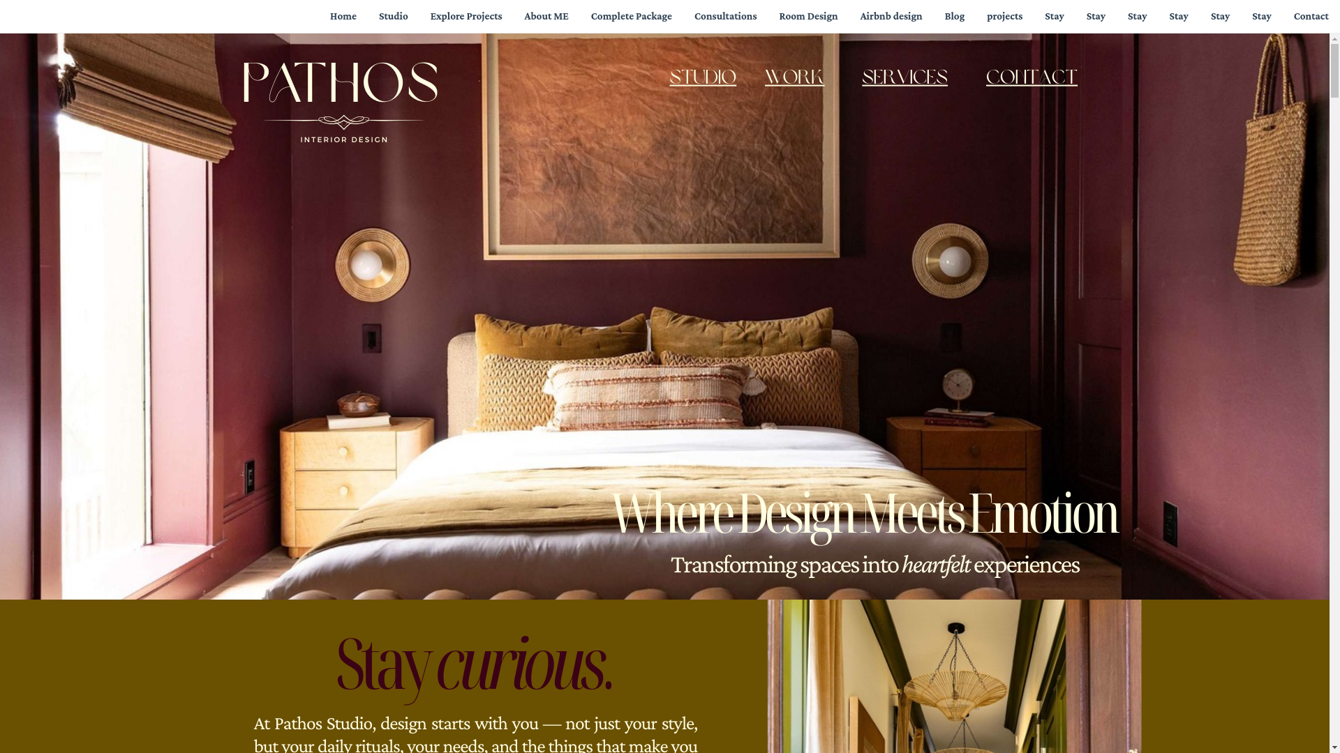 website screenshot of https://pathosinteriordesign.com/