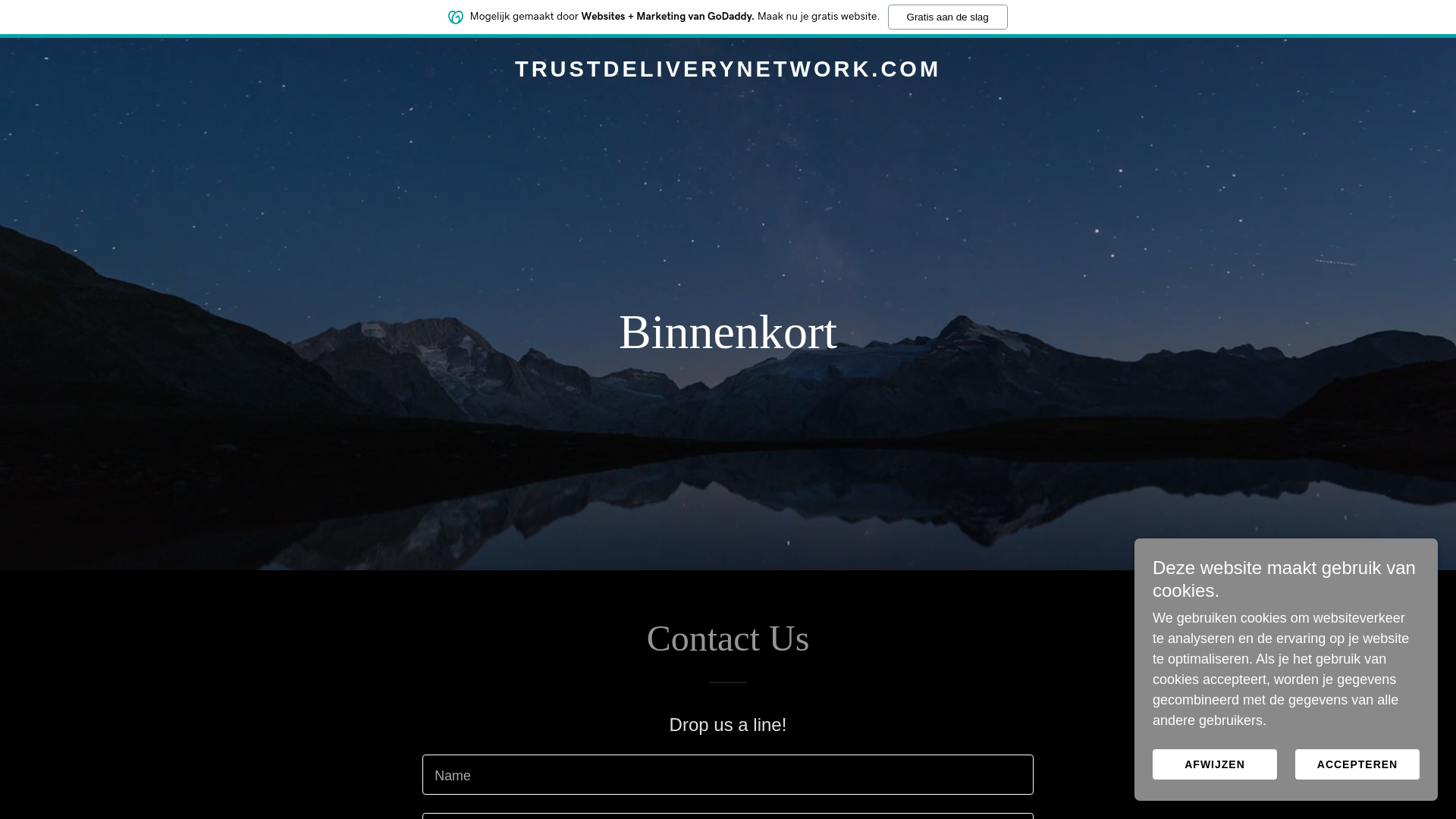 website screenshot of https://trustdeliverynetwork.com/