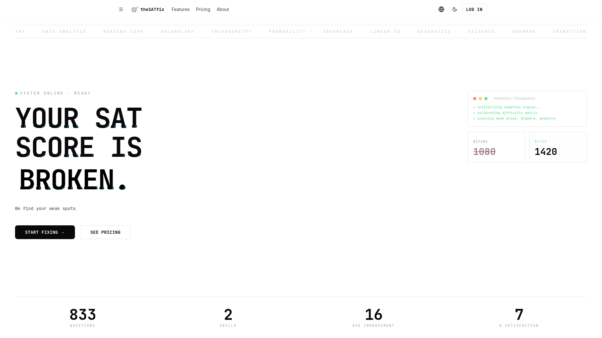 website screenshot of https://sat-kdv.pages.dev/