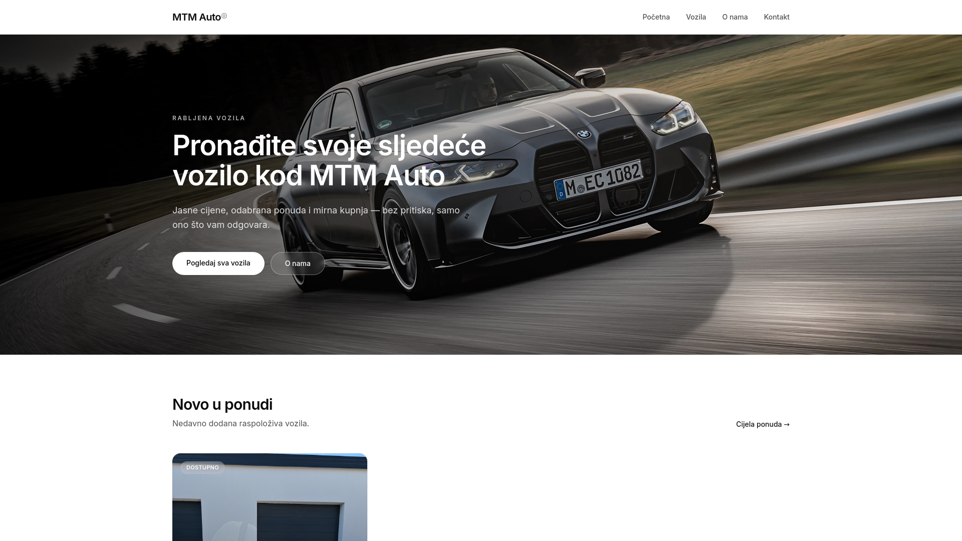 website screenshot of https://mtm-auto-transport.com