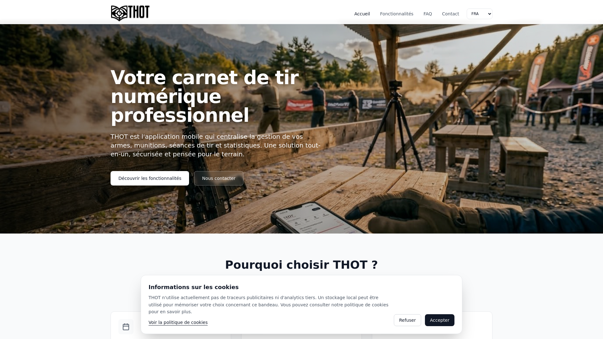 website screenshot of https://thotbook.fr/