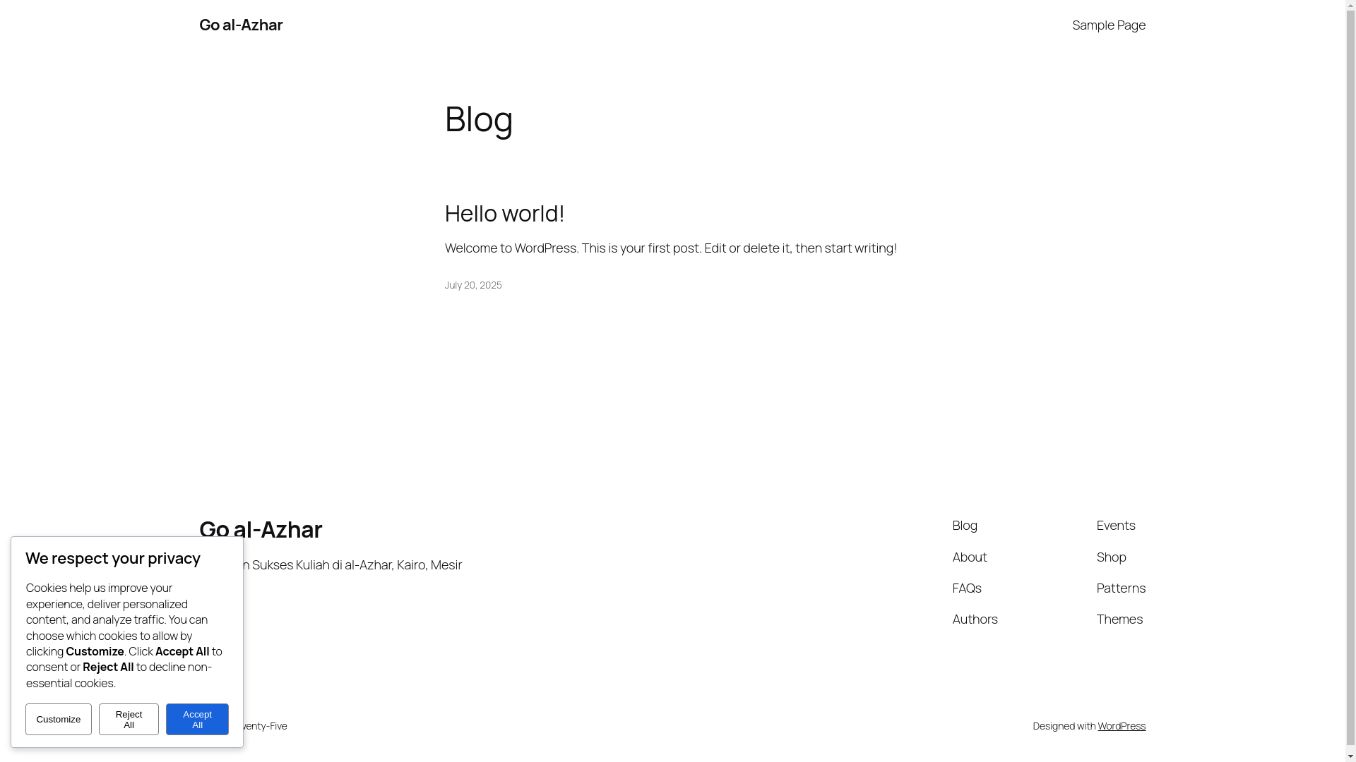 website screenshot of https://goalazhar.com/