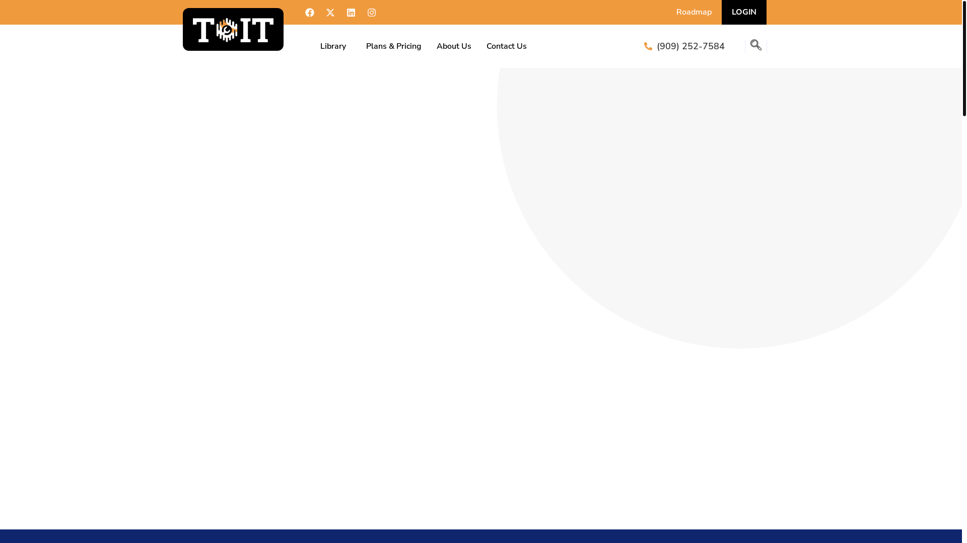 website screenshot of https://www.toittraining.com/