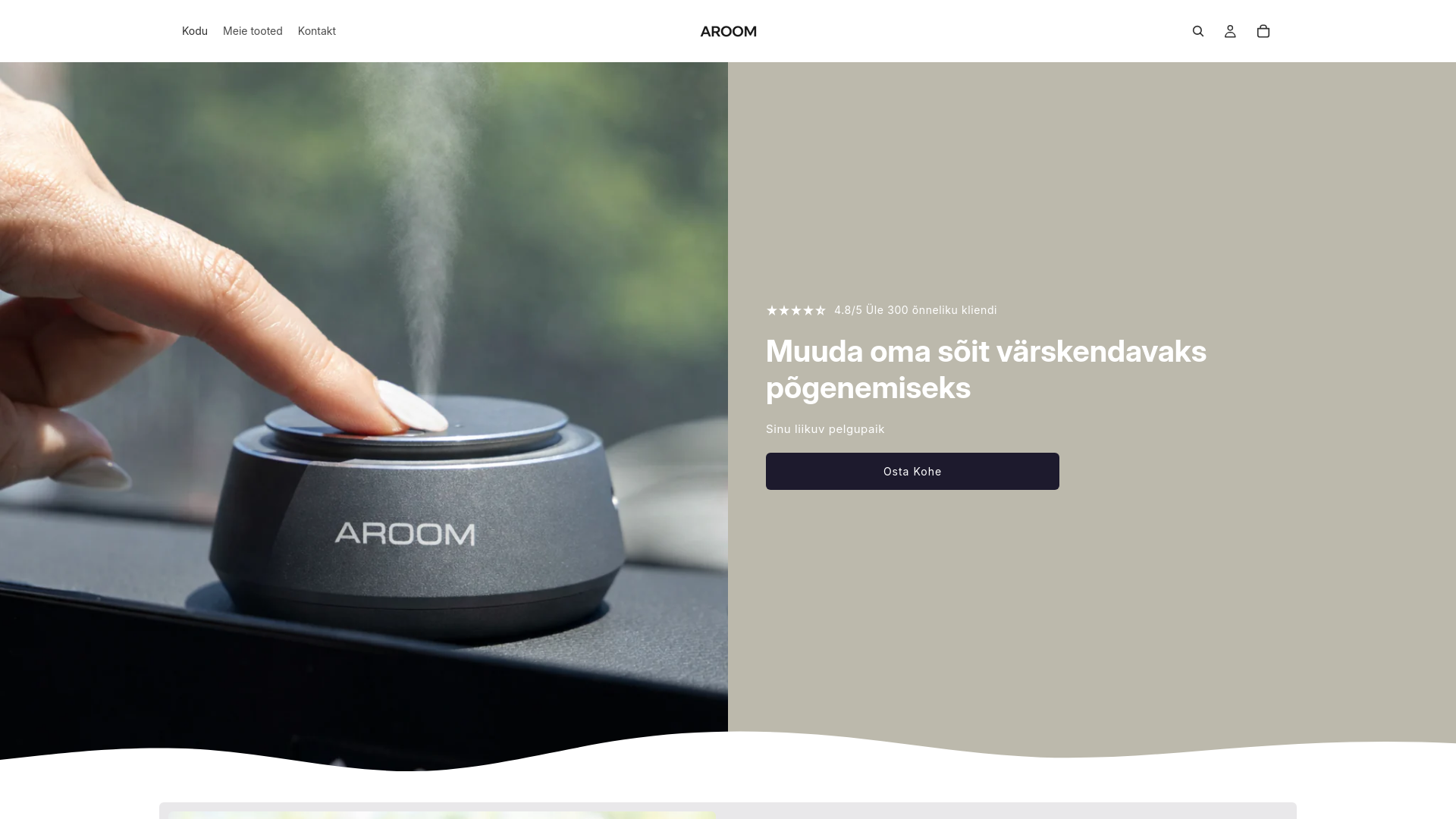 website screenshot of https://aroom365.store/