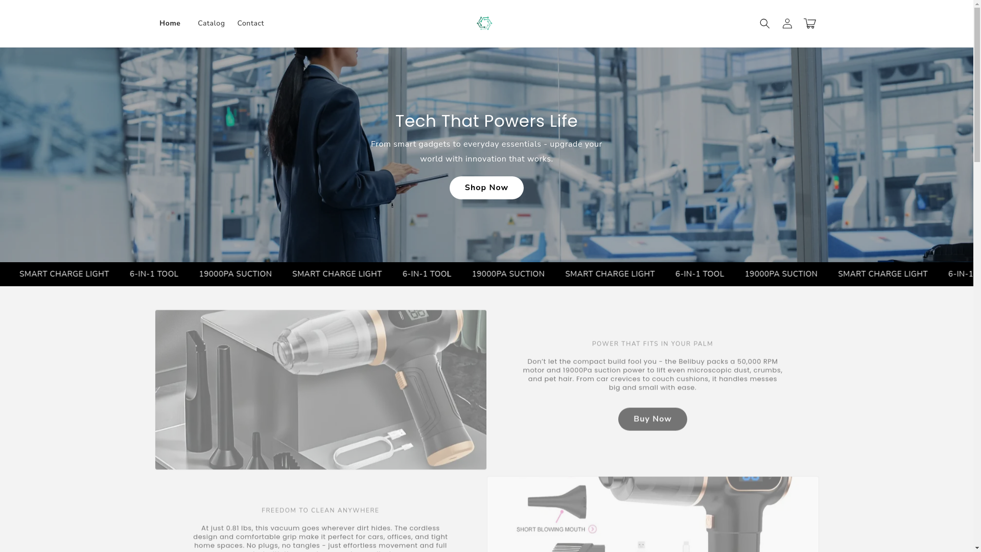 website screenshot of https://thetechcollective.store/