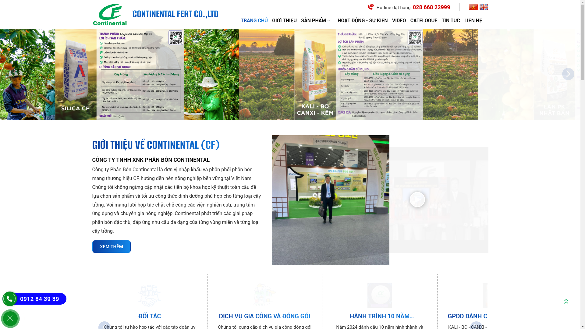 website screenshot of https://phanboncf.com.vn/