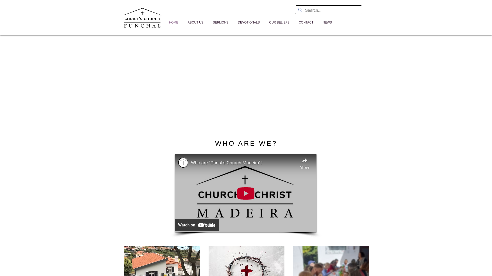 website screenshot of https://igrejadecristofunchal.pt/